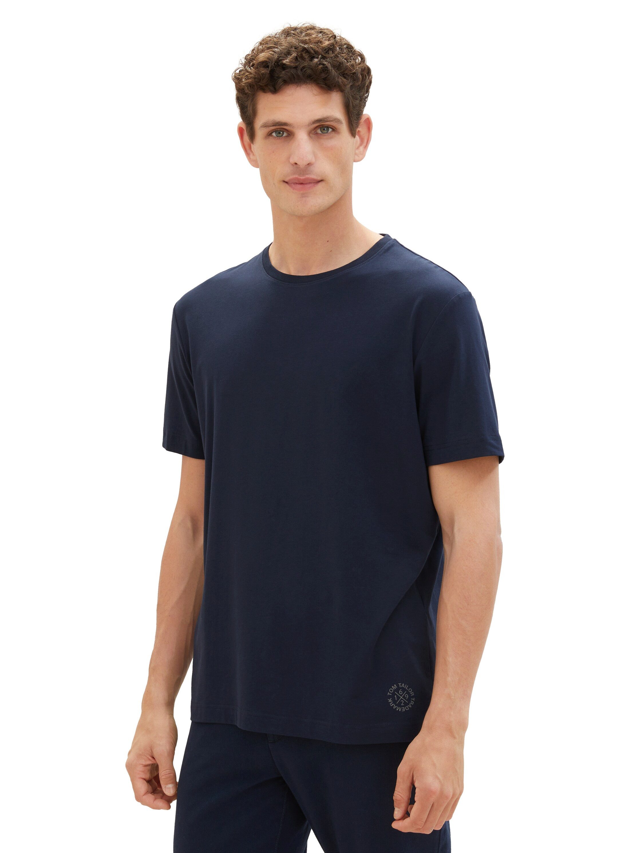 TOM TAILOR Kurzarmshirt (Packung, 2-tlg) mit günstig online kaufen
