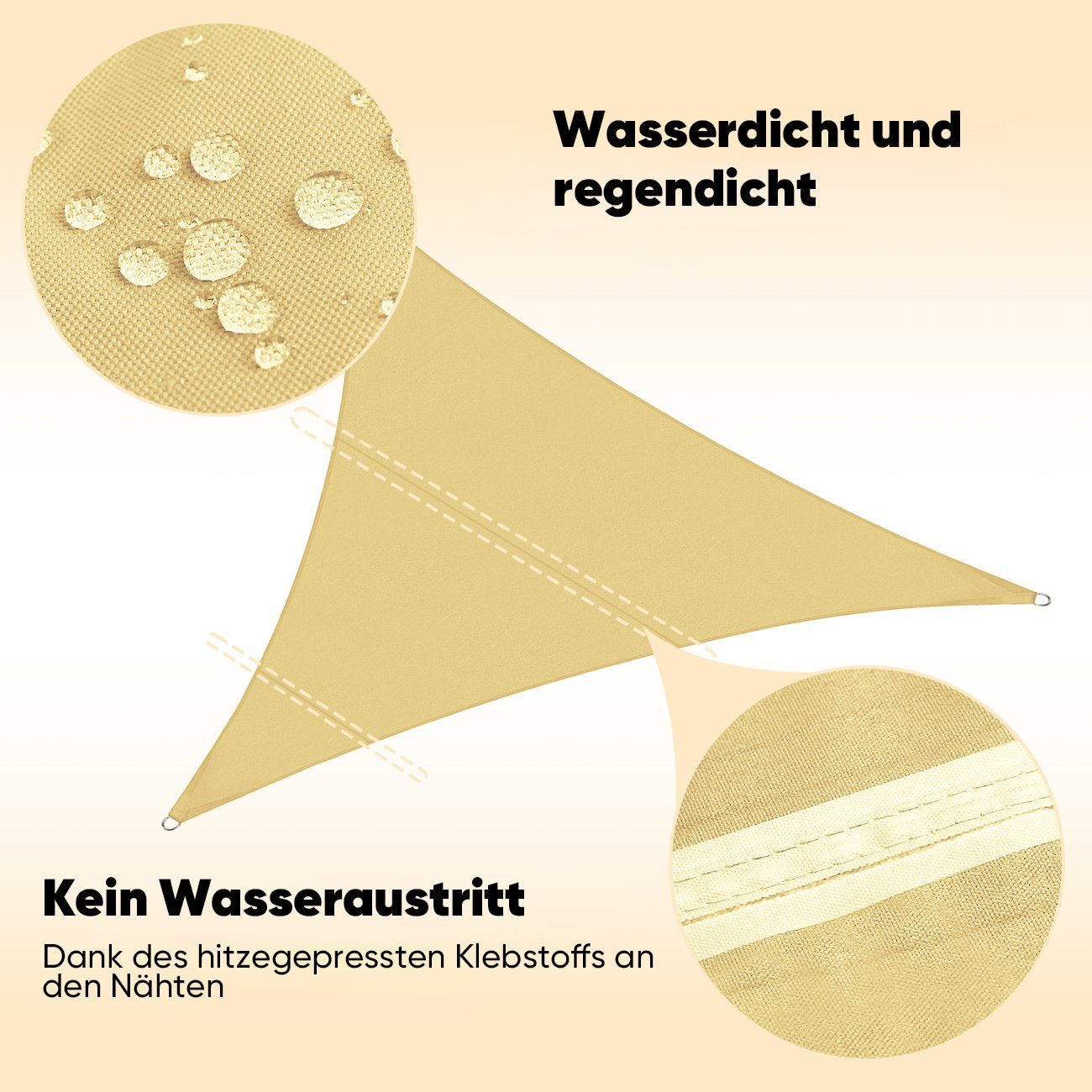 Sekey Sonnensegel Sonnensegel Wasserdicht PES Sonnenschutzsegel günstig online kaufen