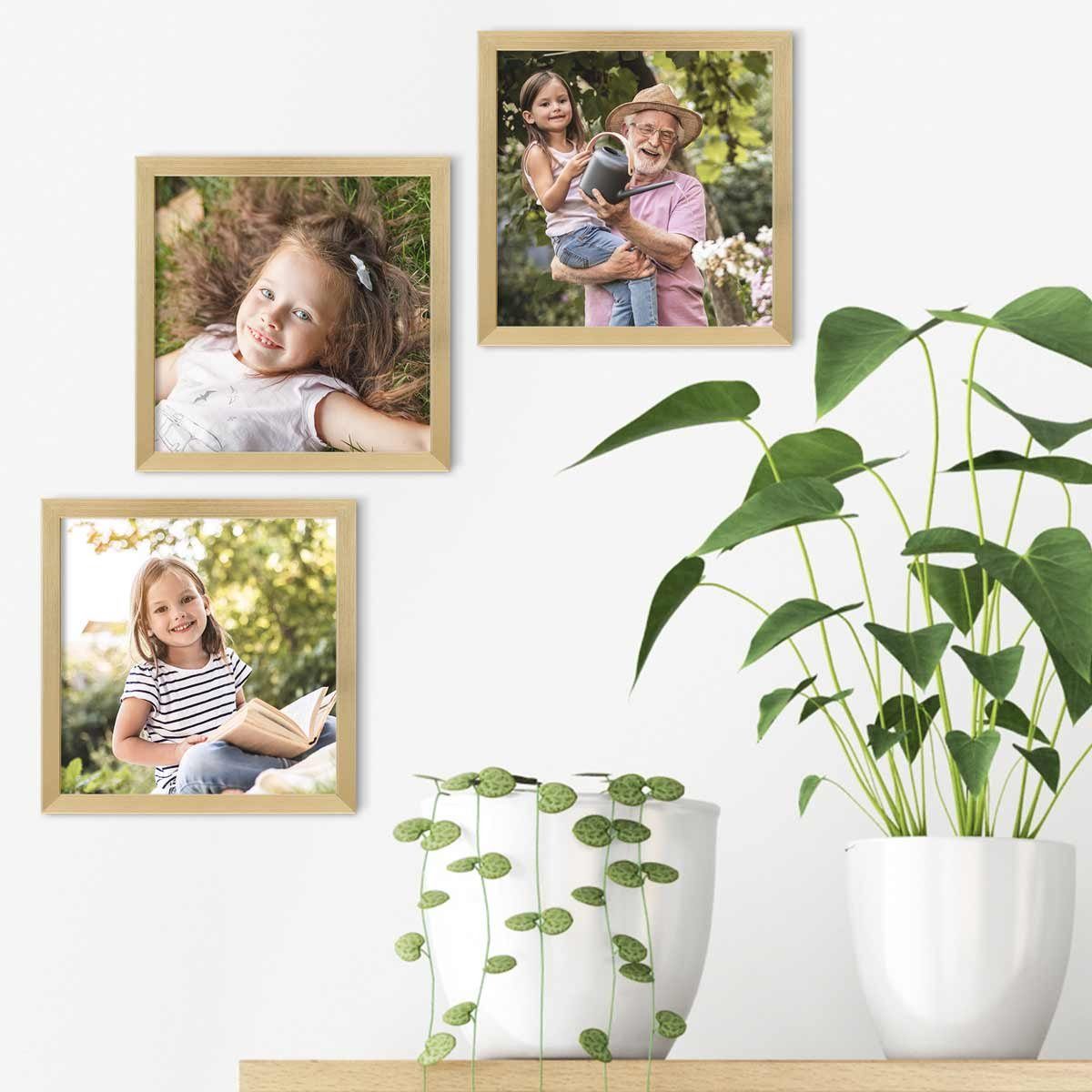 PHOTOLINI Bilderrahmen Poster-Einzelrahmen Modern Schmal günstig online kaufen