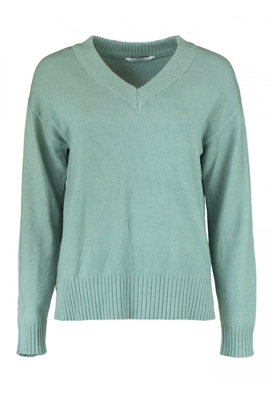 ZABAIONE V-Ausschnitt-Pullover Medea -: YKK-251-0124