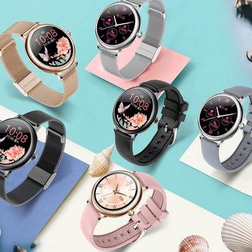 findtime Smartwatch (1,08 Zoll, Android, iOS), mit wasserdicht, 26 Funktionen, Herzfrequenz, Schrittzähler, Kalorien