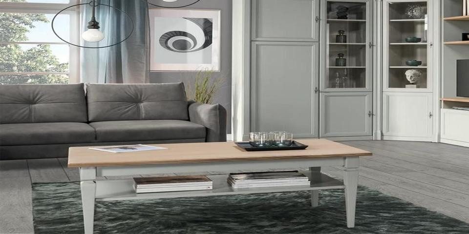 Xlmoebel Couchtisch Moderner Kaffeetisch in Holzoptik für gemütliche Wohnzimmeratmosphäre (Couchtisch), Hergestellt in Europa