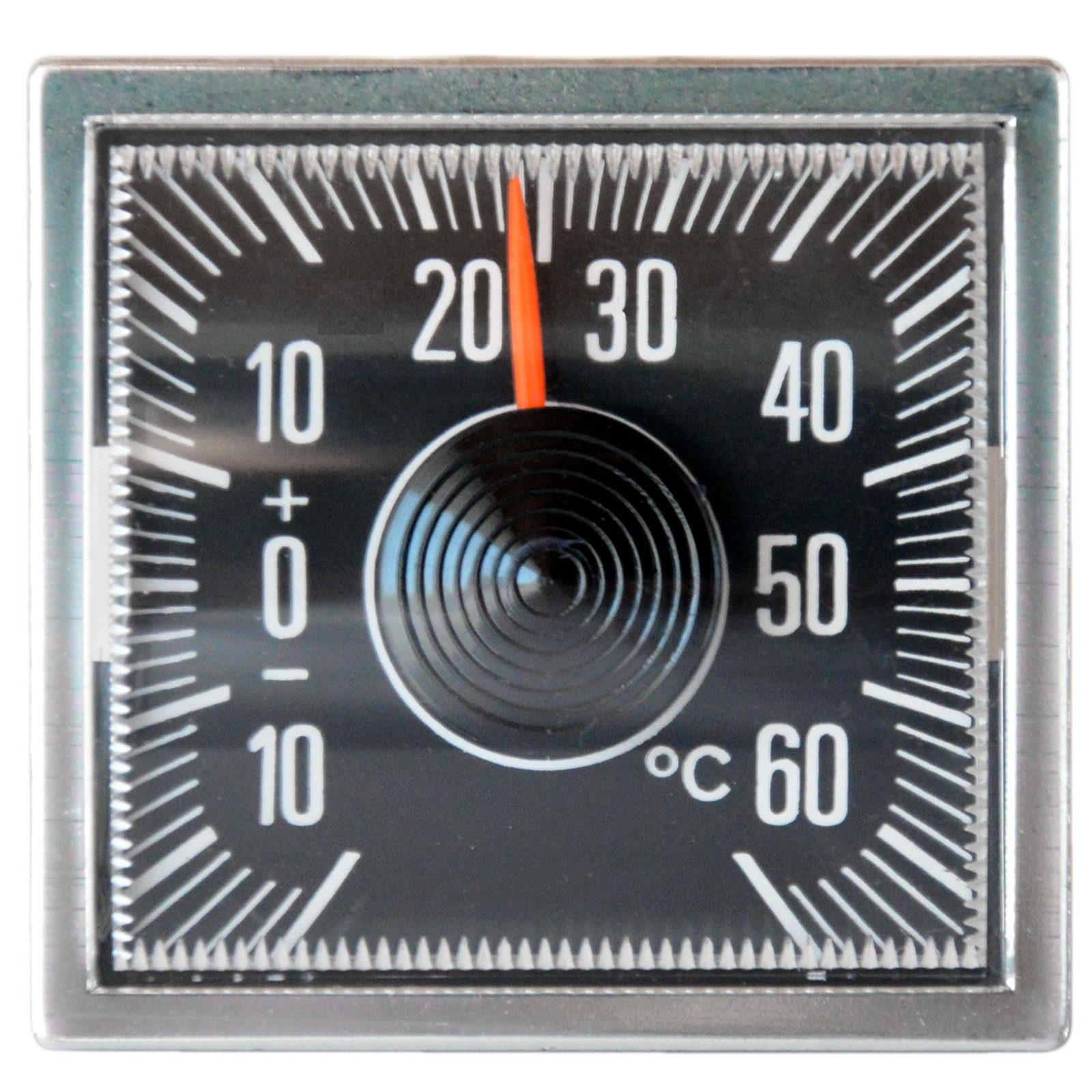 Carpoint Raumthermometer Auto Bimetall Reliefskala Thermometer Retro  selbstklebend 5,6 cm