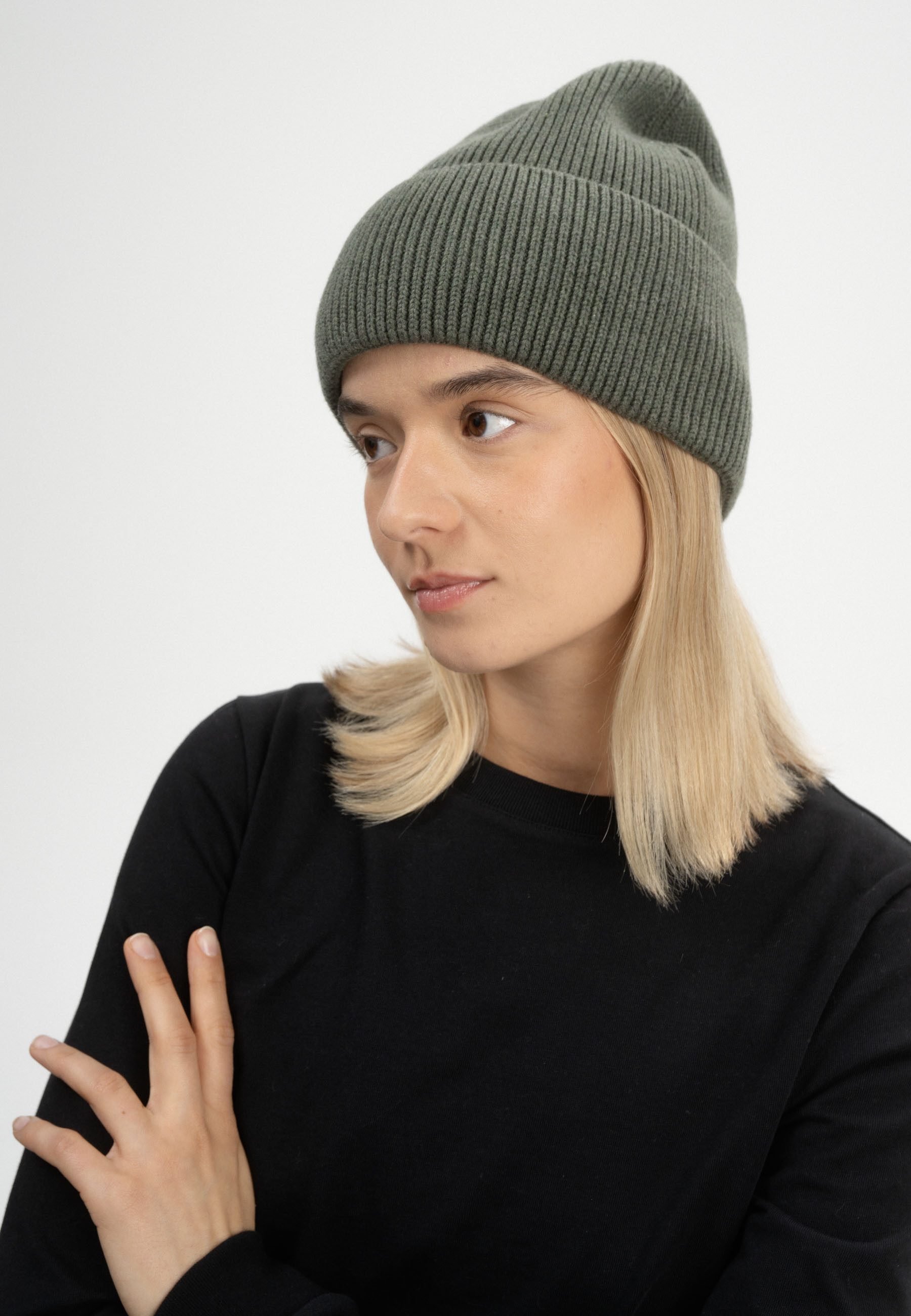 MELA Strickmütze Rippstrick Mütze Style KALI günstig online kaufen