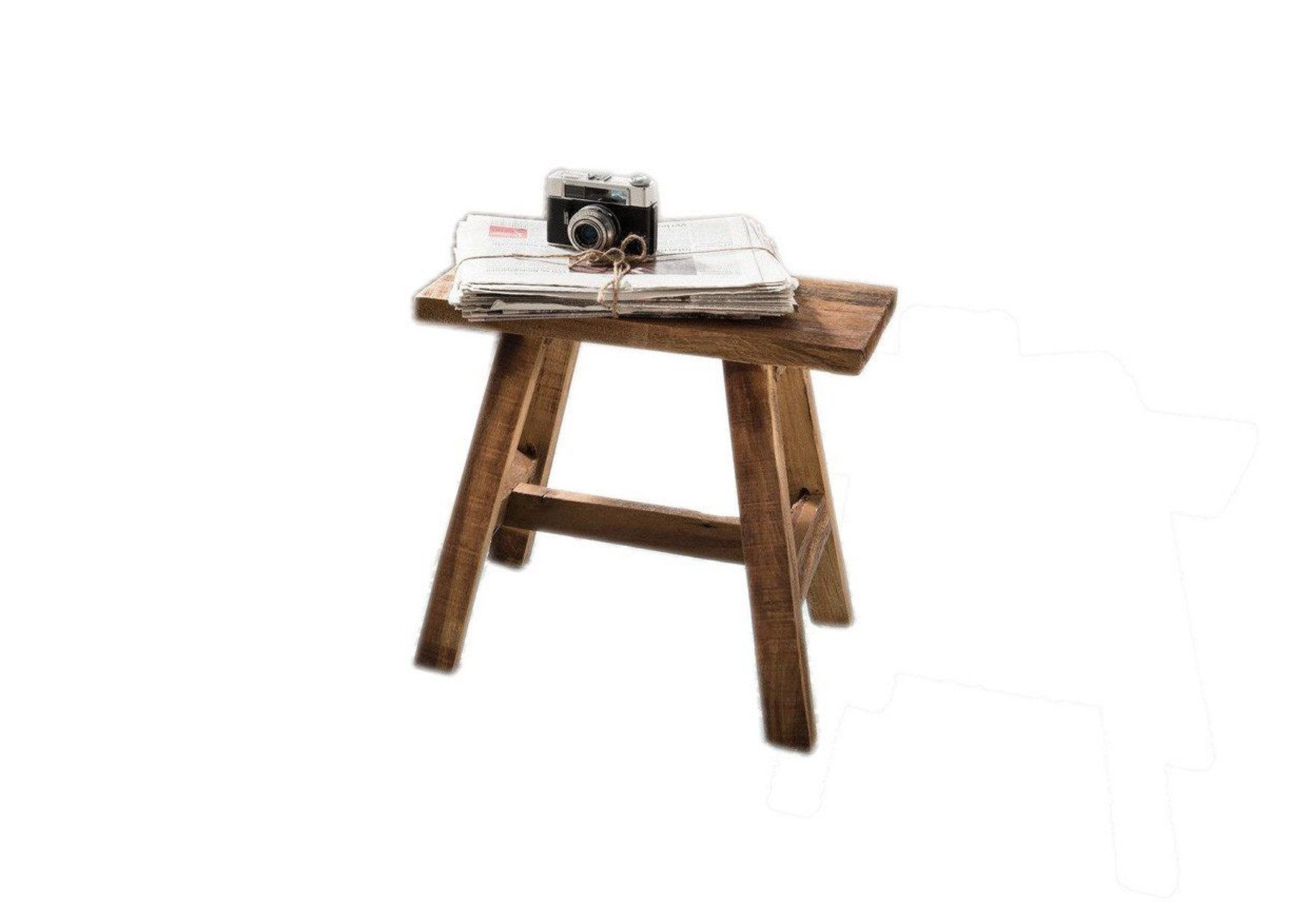 More2Home Sitzbank Deko-Bank, RANCH-S, Teakholz, 50 cm breit