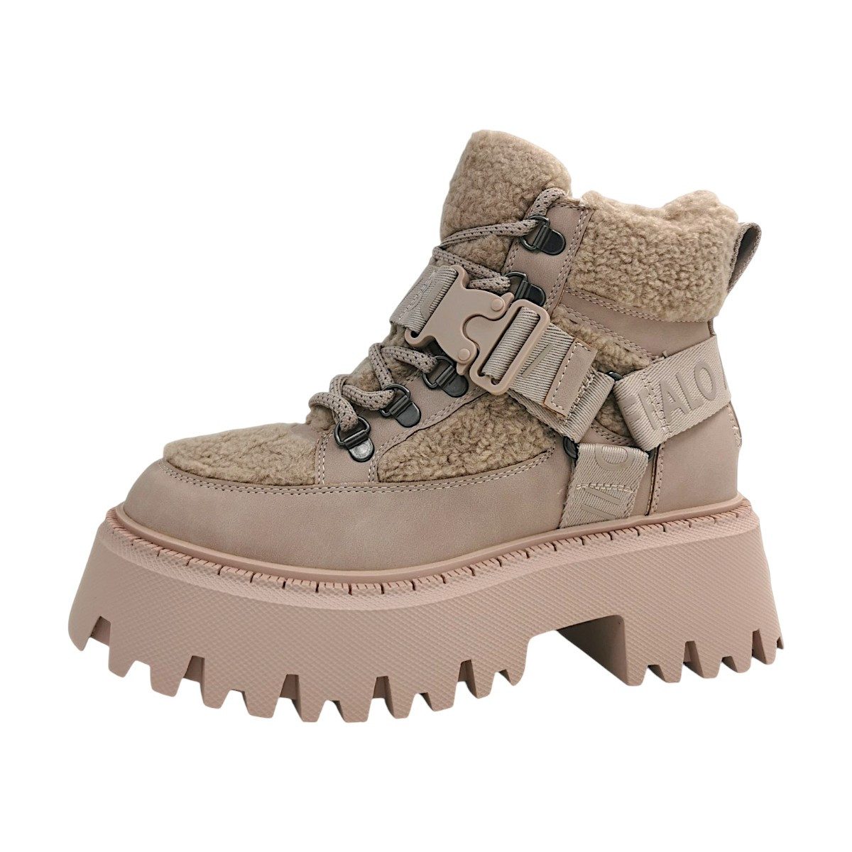 Buffalo Aspen Com Mid Warm Schnürstiefel