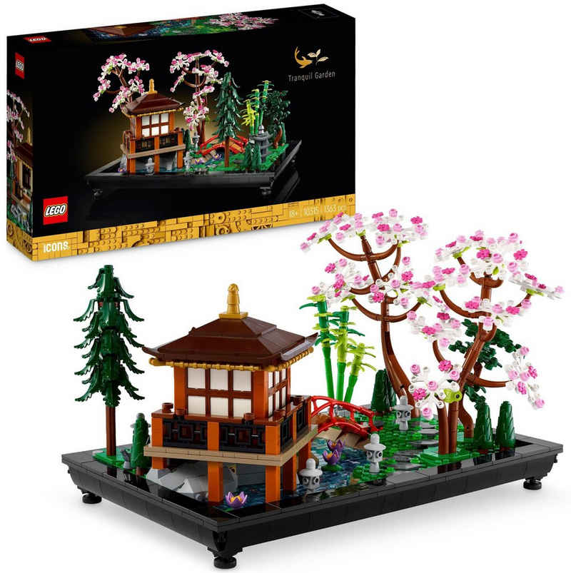 LEGO® Konstruktionsspielsteine Garten der Stille (10315), LEGO® Icons, (1363 St), Made in Europe