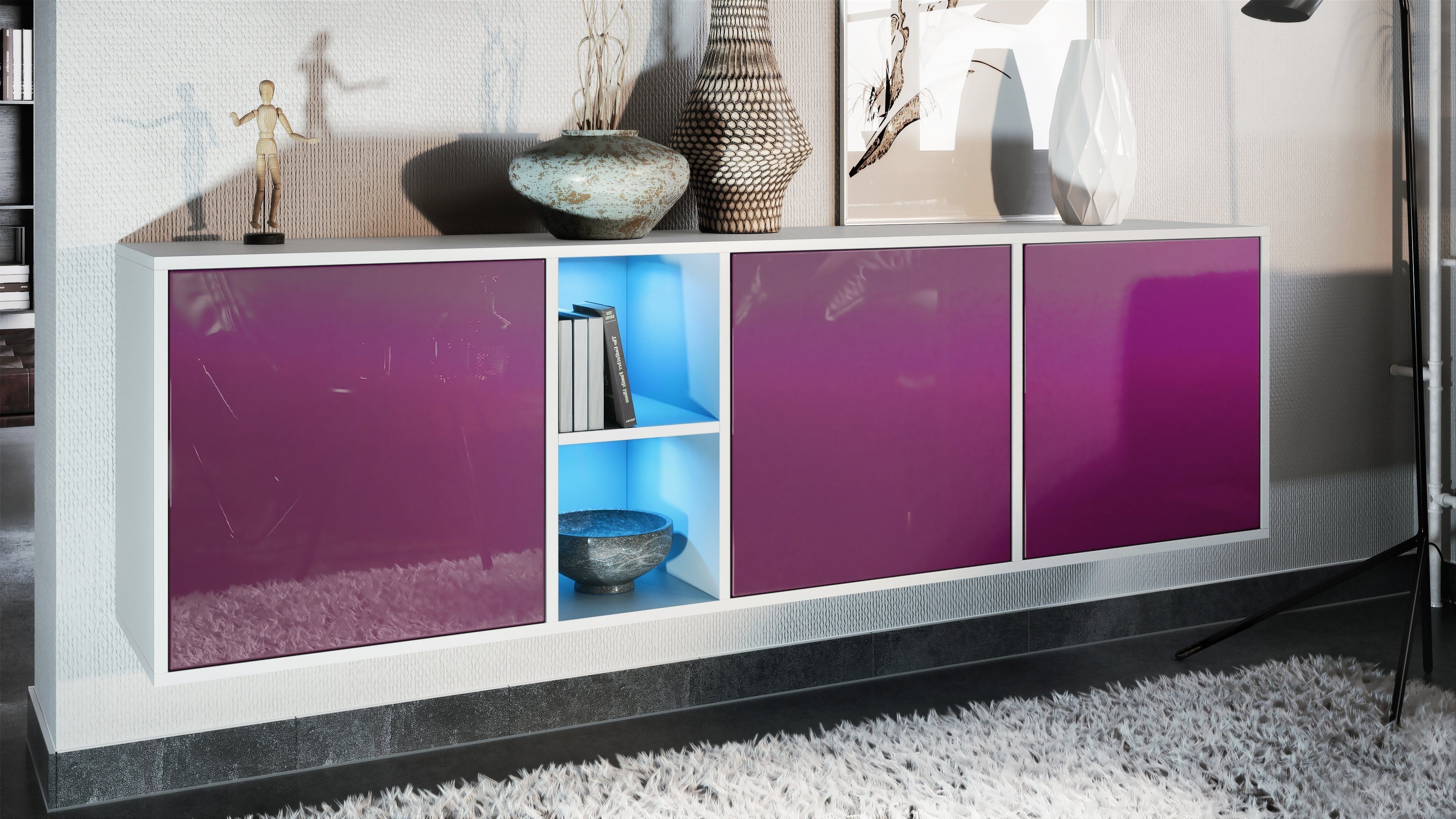 Vladon Sideboard Cuba (Kommode, mit 3 günstig online kaufen