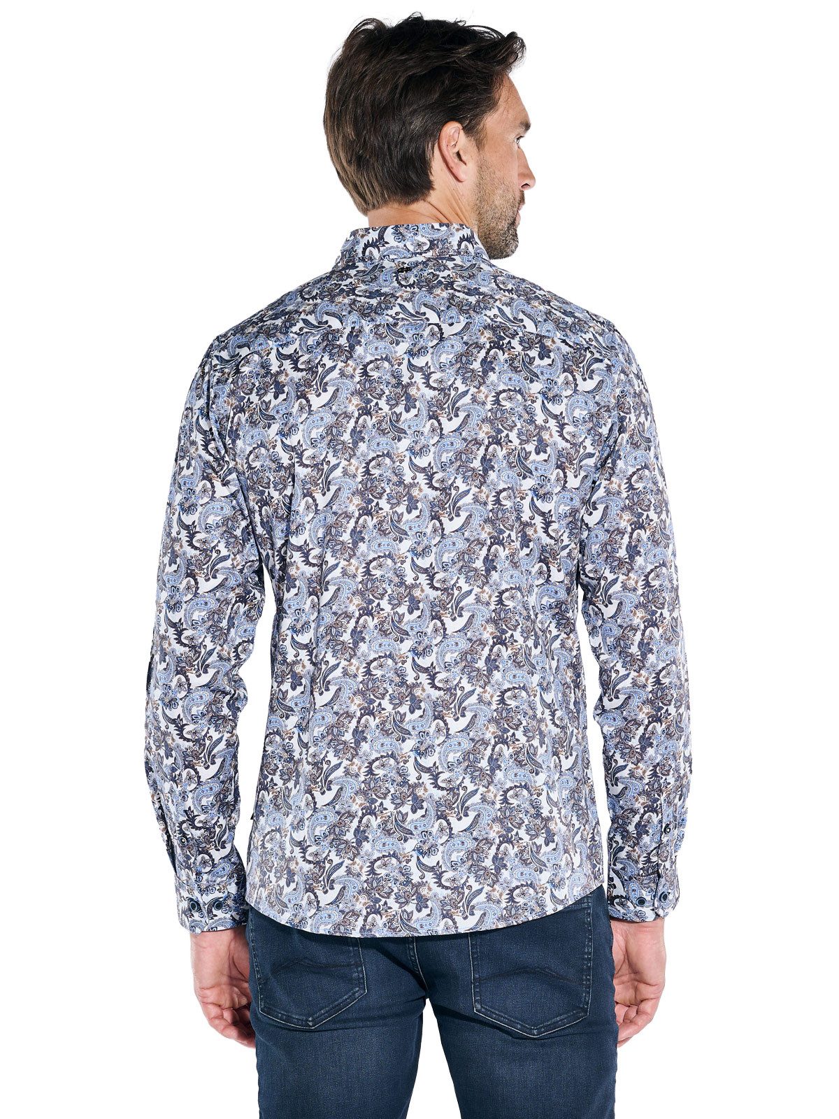 Engbers Langarmhemd Herren Langarm-Hemd "My Favorite", Brilliantblau günstig online kaufen