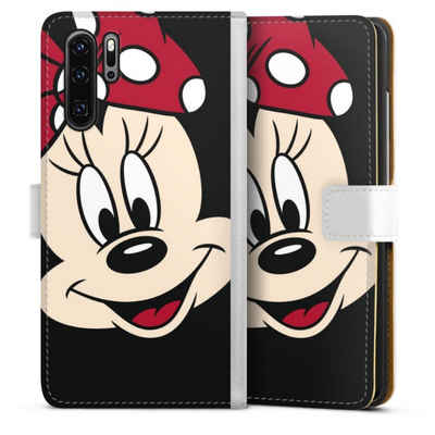 DeinDesign Handyhülle Minnie Mouse Disney Offizielles Lizenzprodukt Minnie All Over, Huawei P30 Pro New Edition Hülle Handy Flip Case Wallet Cover
