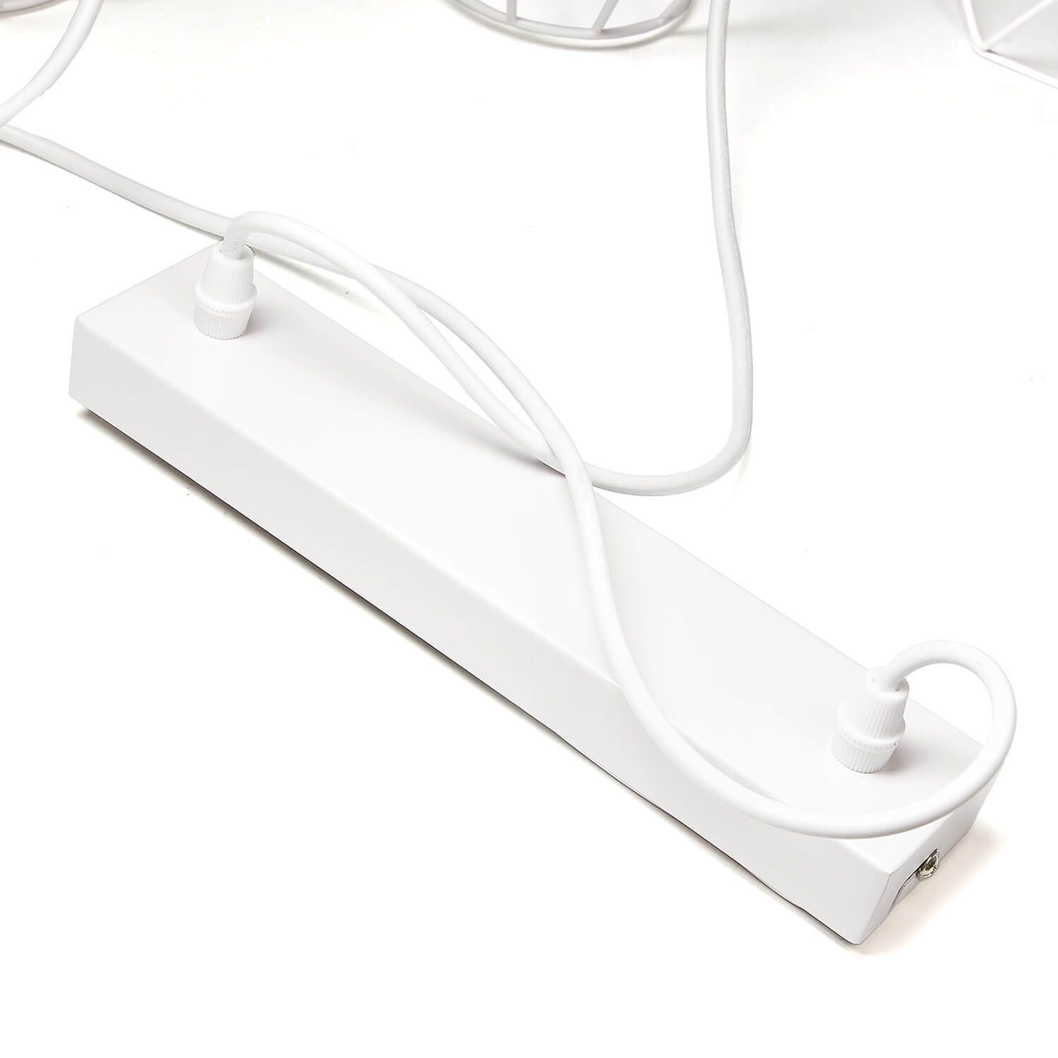 Drahtgestell Weiß Leuchtmittel, Hängelampe Licht-Erlebnisse GALAXY, ohne stylisch Pendelleuchte 5-flammig Design