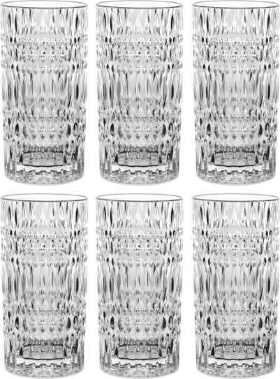 Nachtmann Longdrinkglas Ethno, Kristallglas, 6-teilig, 434 ml