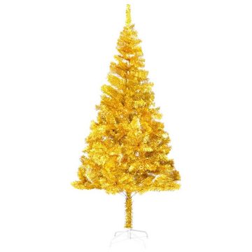 vidaXL Künstlicher Weihnachtsbaum Künstlicher Weihnachtsbaum mit LEDs Kugeln Golden 240cm PET