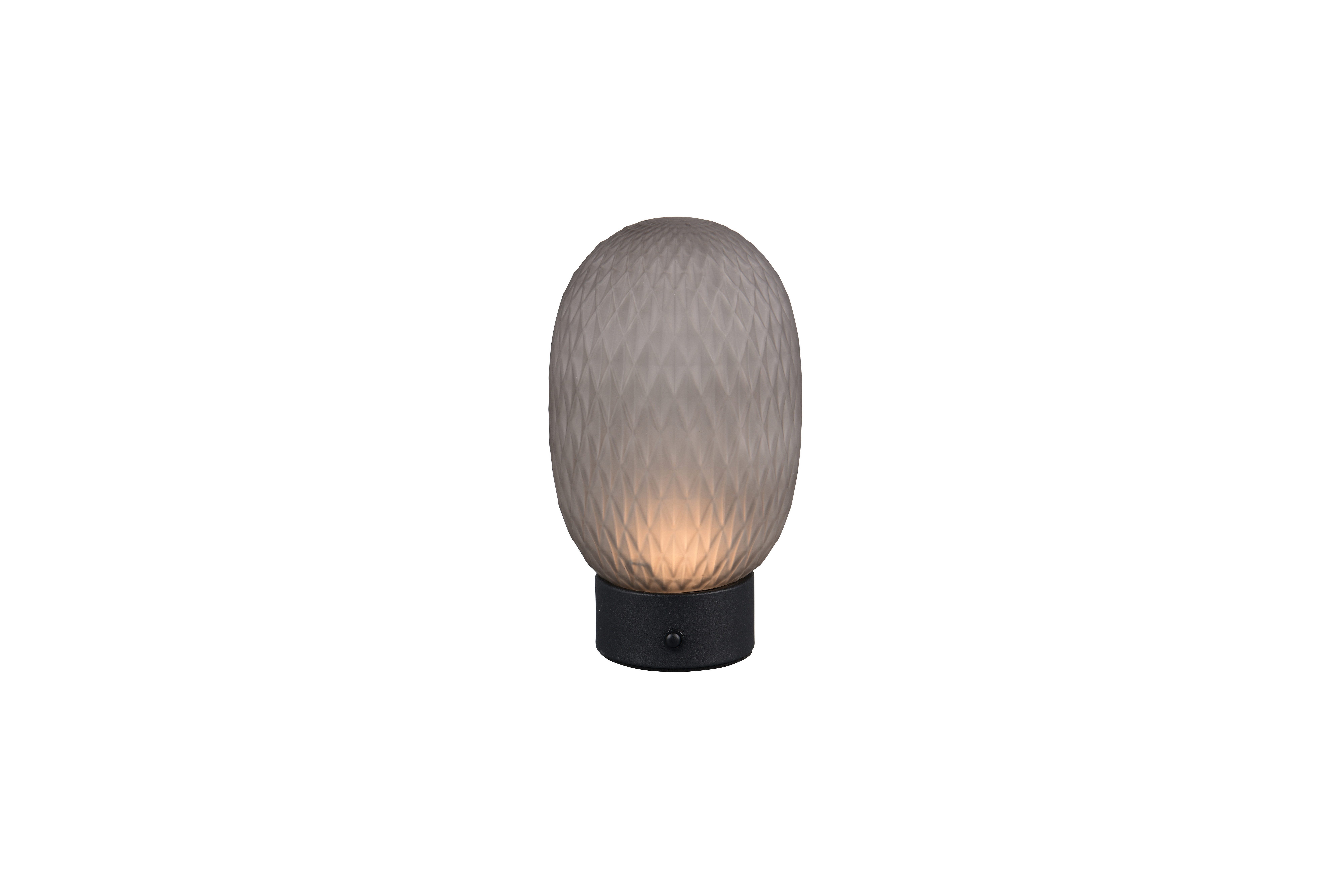 lightling LED Tischleuchte Juliane, LED fest integriert, Tageslichtweiß, Lichtfarbe einstellbar, USB Anschluss, Akkubetrieb, 4 Fach Touch