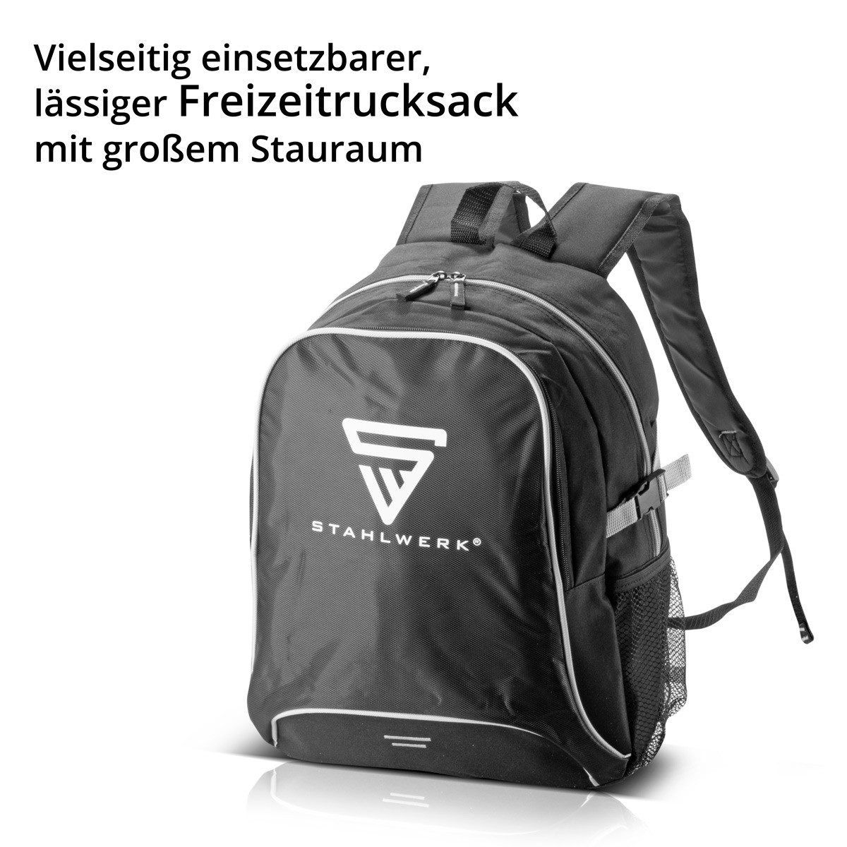 STAHLWERK Rucksack Freizeitrucksack 27 Liter Sportrucksack Daypack Handgepäck (Packung, Rucksack), gepolsterte Schultergurte