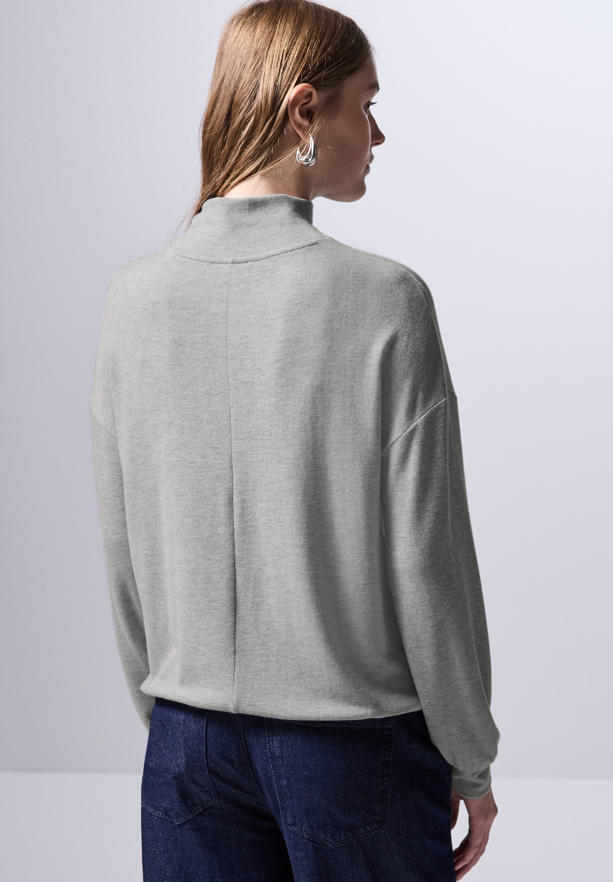 STREET ONE STUDIO Langarmshirt aus softem günstig online kaufen