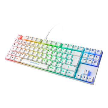 DELTACO GAM-111-W DK430 TKL Mechanische Tastatur Low-Profile-Tasten Gaming-Tastatur (inkl. 5 Jahre Herstellergarantie)