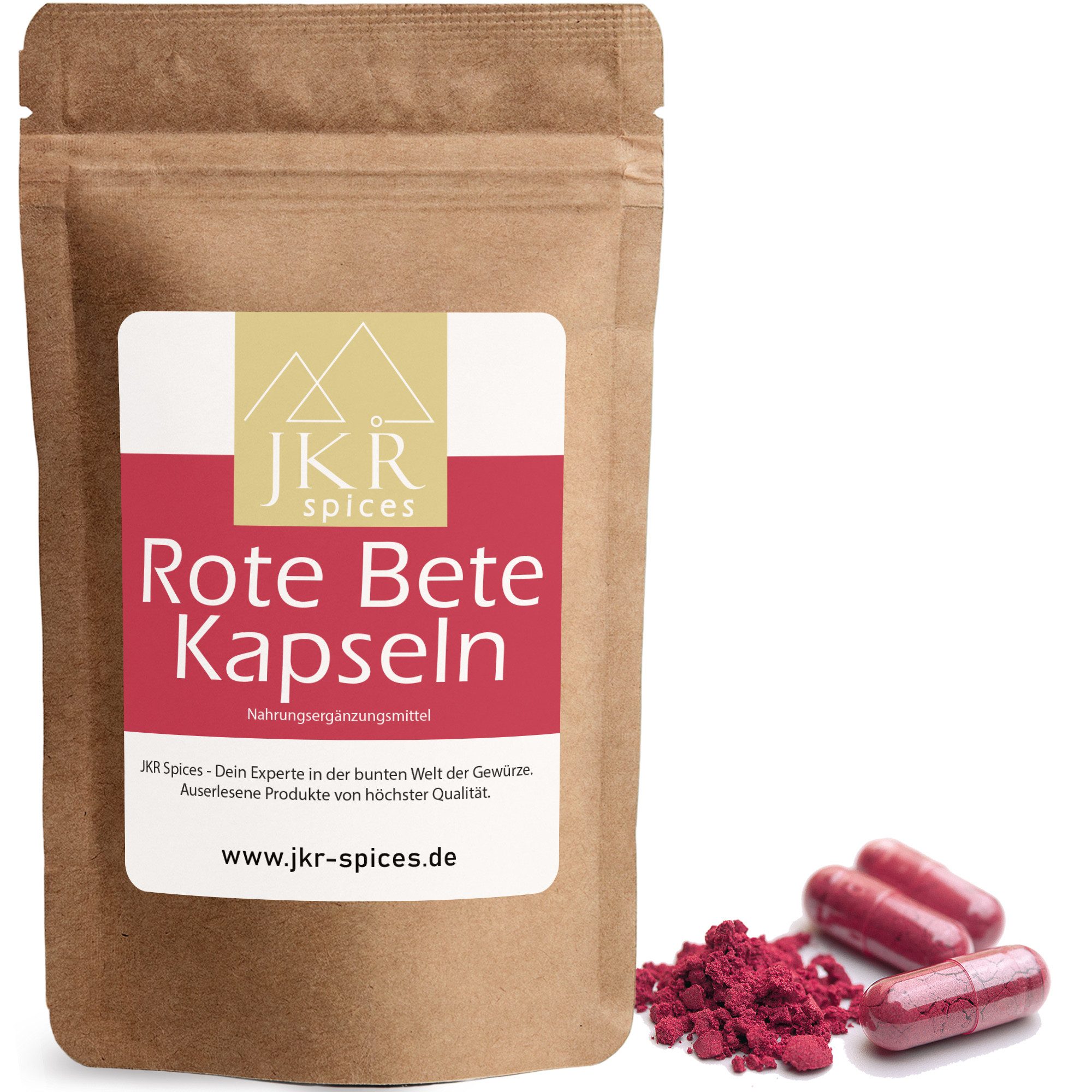 JKR Spices Rote Bete Kapseln Täglich 2 x 3 Kapseln, 1 er 180 St., 155 g