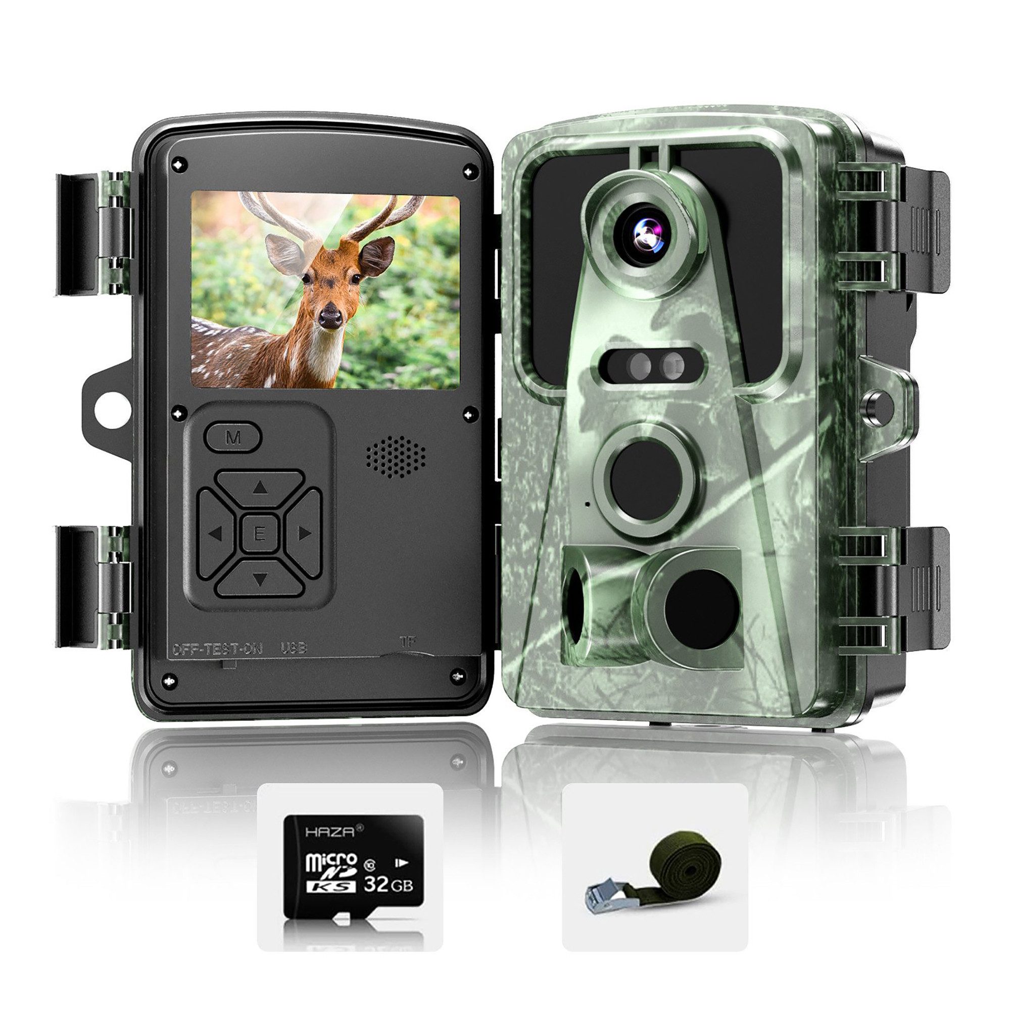 Wildkamera 16MP 1080P IP66 wasserdichte Infrarot