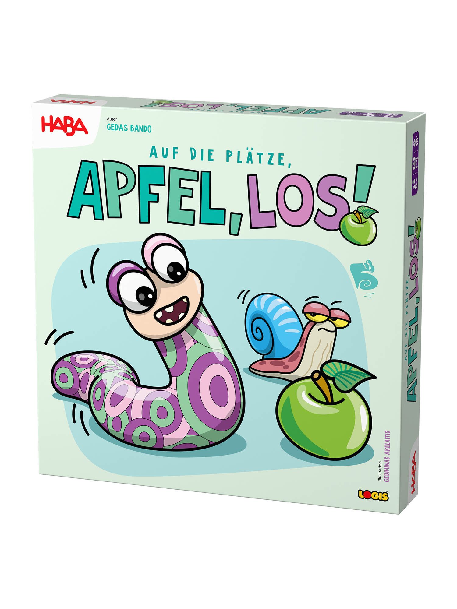 Haba Spiel Auf die Plätze Apfel los, Gesellschaftsspiel, Brettspiel, Familienspiel