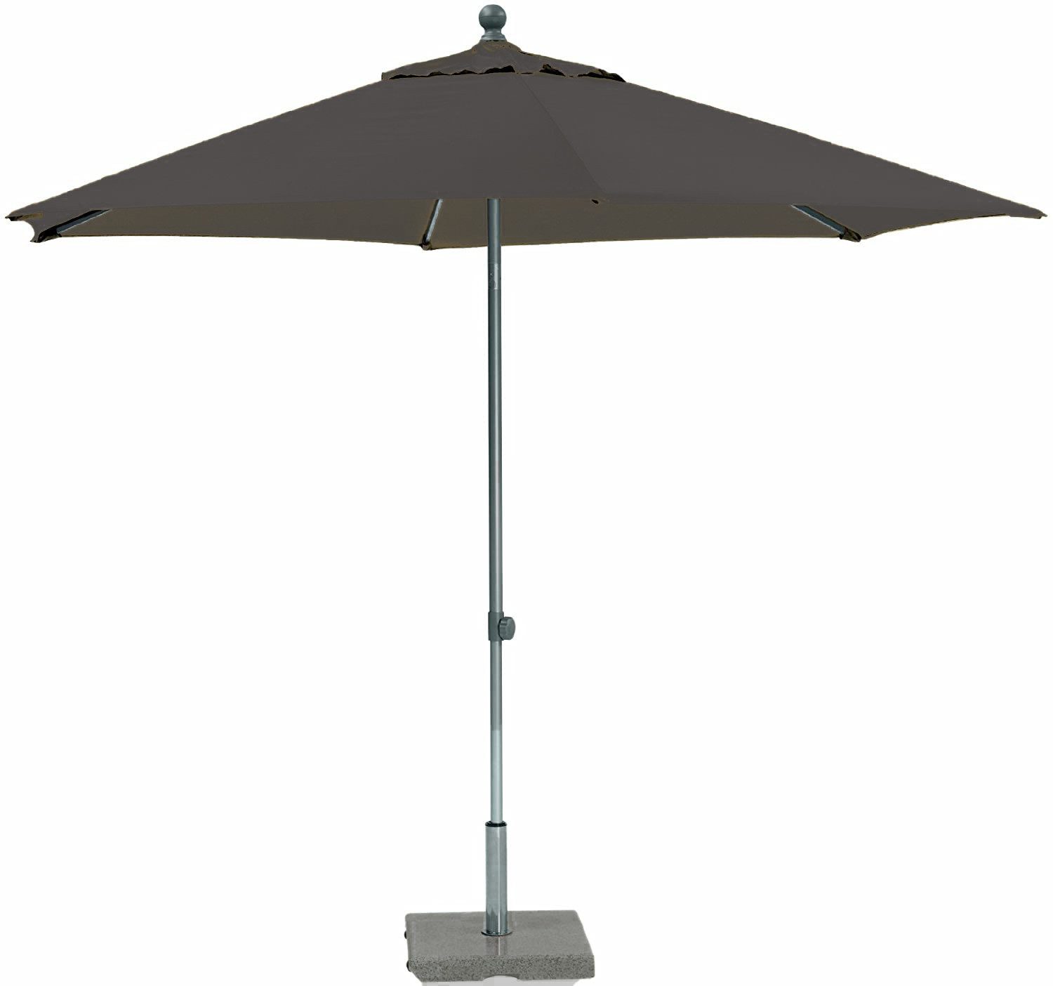 KETTLER Sonnenschirm EASY PUSH Schirm Ø 300 cm Aluminium silber / anthrazit