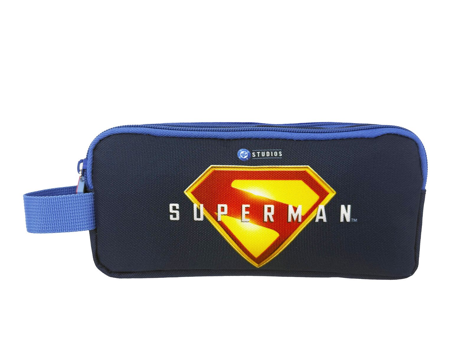 Superman Federmäppchen Mäppchen Doppel Etui Federmäppchen für Schule und Alltag