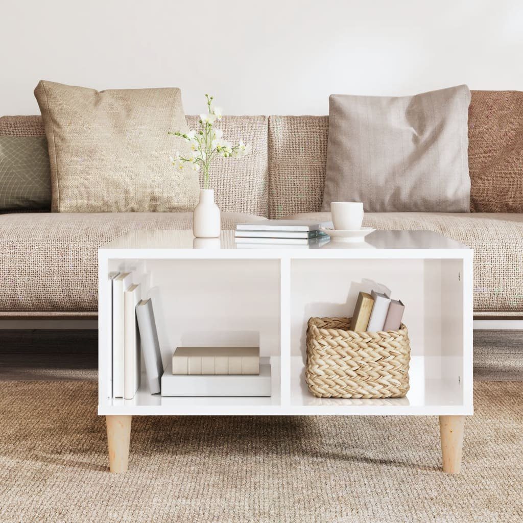 vidaXL Couchtisch Couchtisch Hochglanz-Weiß 60x50x36,5 cm günstig online kaufen