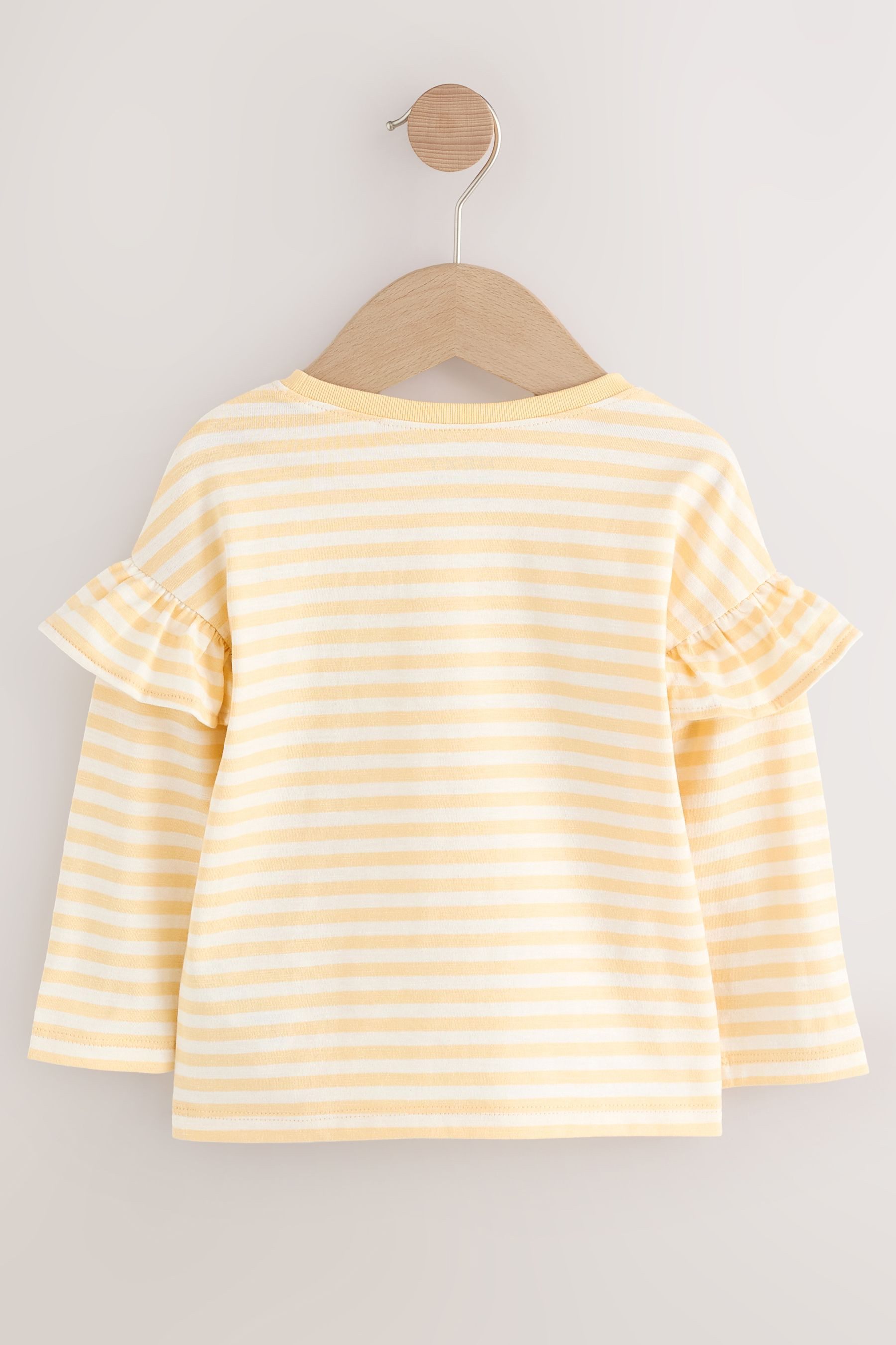 Next Langarmshirt Langärmelige Oberteile mit Rüschen im 4er-Pack (4-tlg)