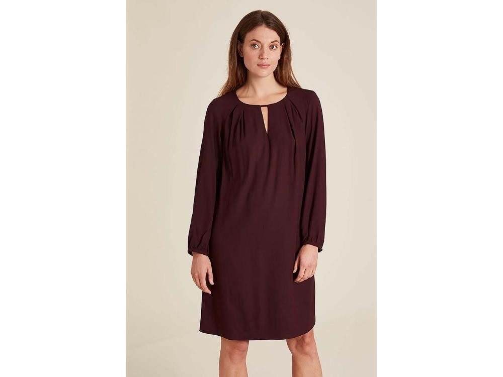 Jerseykleid tranquillo Damen-Midi-Kleid mit Cut-Out-Ausschnitt