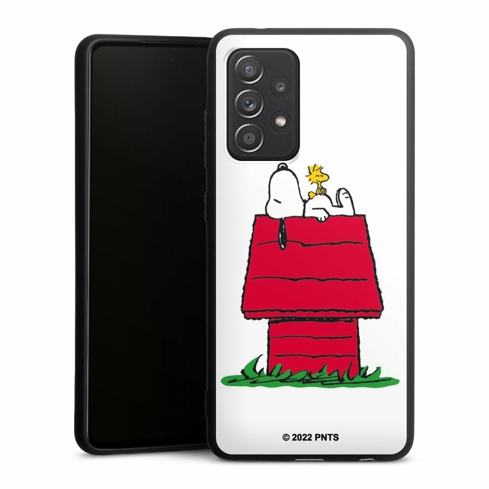 DeinDesign Handyhülle Snoopy Offizielles Lizenzprodukt Peanuts Snoopy and Woodstock Classic, Samsung Galaxy A52s 5G Silikon Hülle Premium Case Handy Schutzhülle