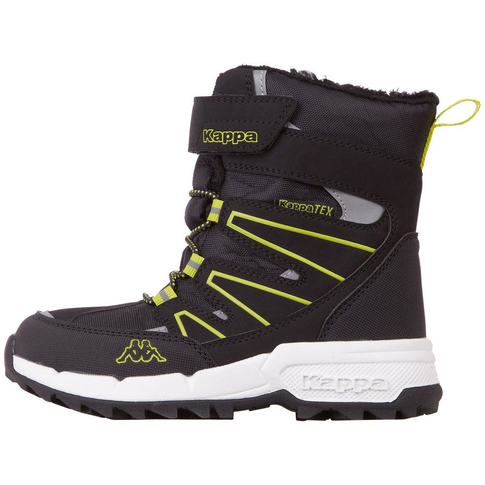 black-lime reflektierenden Details Outdoorwinterstiefel mit Kappa