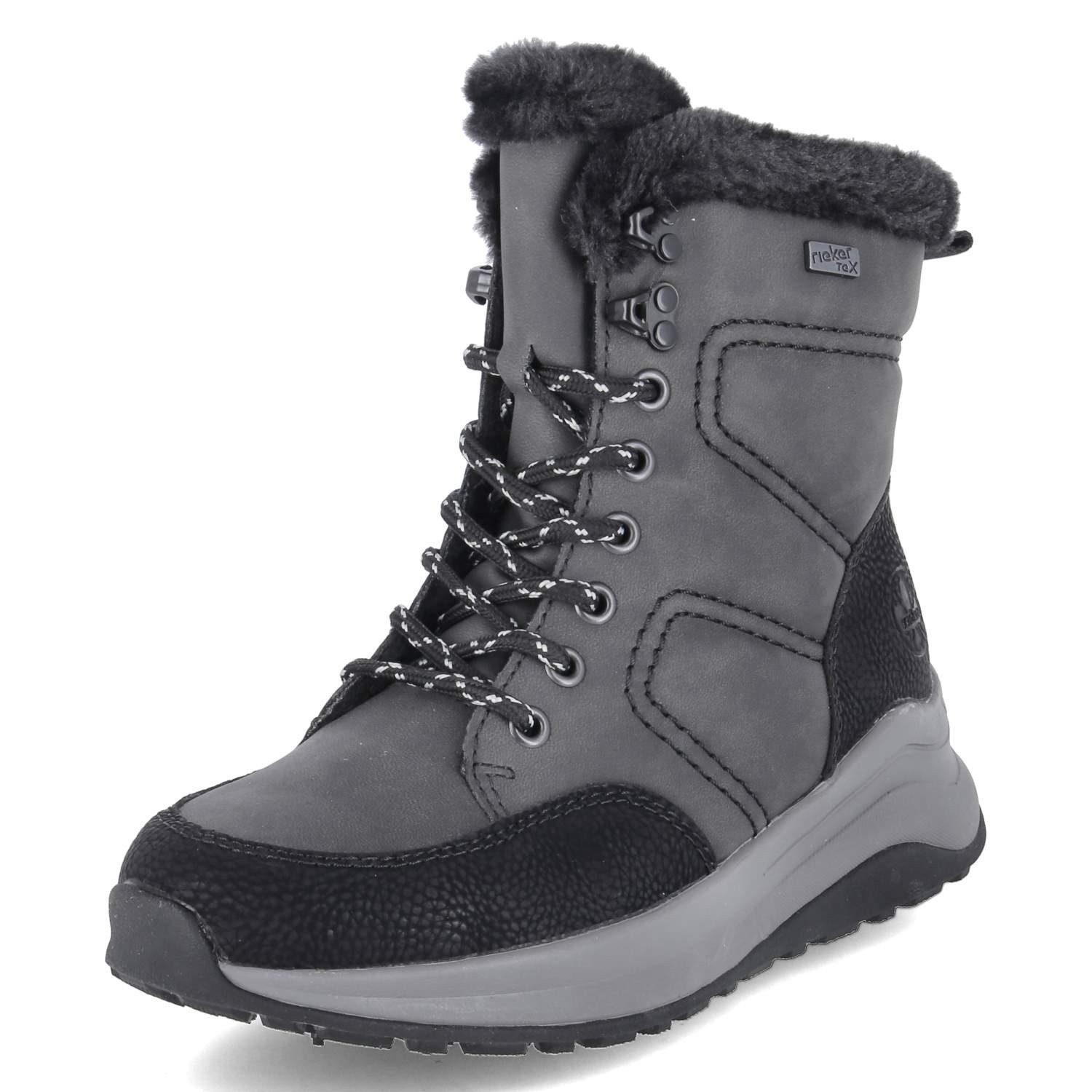 Rieker Rieker Z0922-45 Damen Kunstleder grau Winterstiefel günstig online kaufen