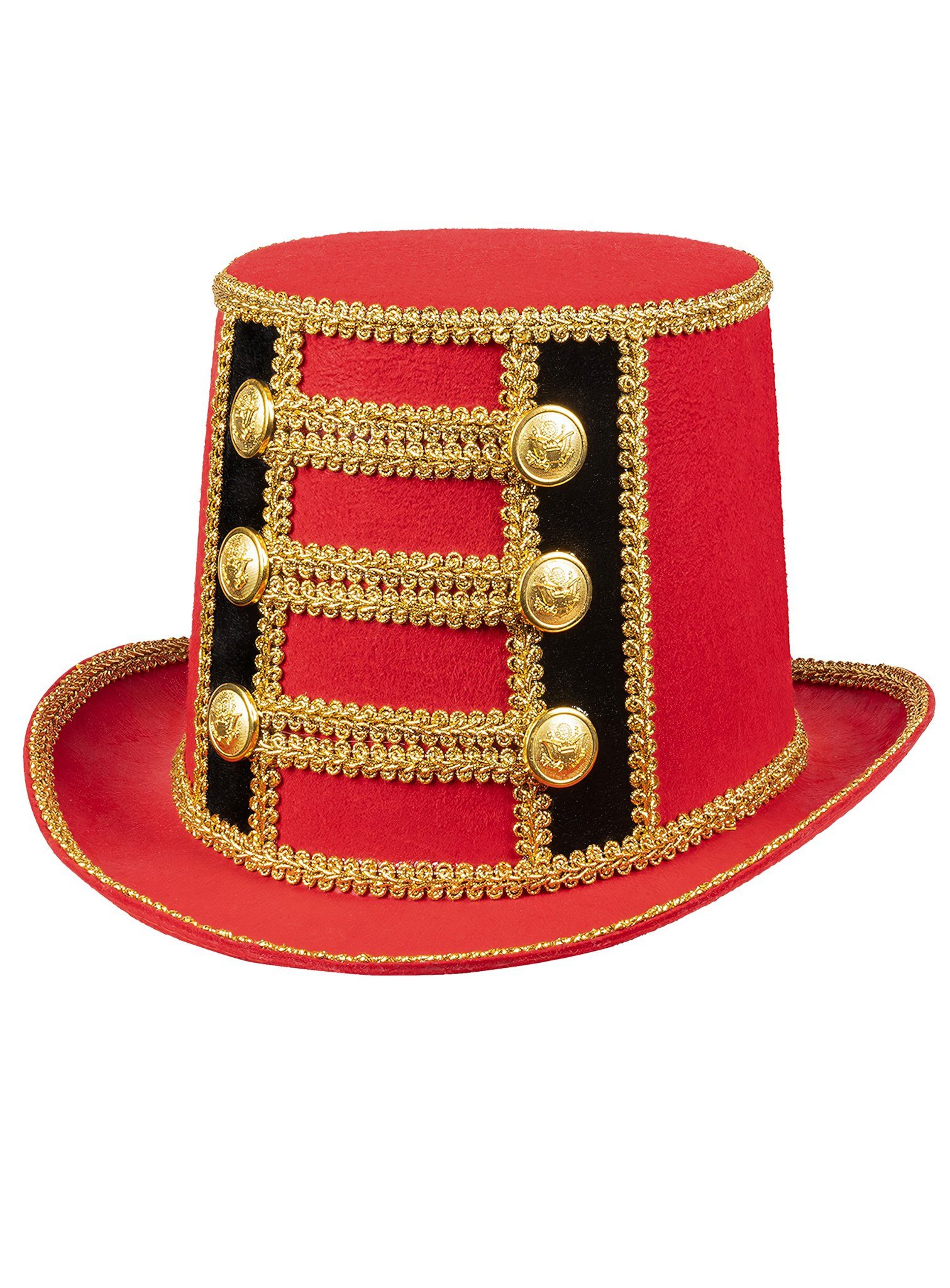 Boland Kostüm Dompteur Hut, Zirkus Zylinder mit Zierborten günstig online kaufen