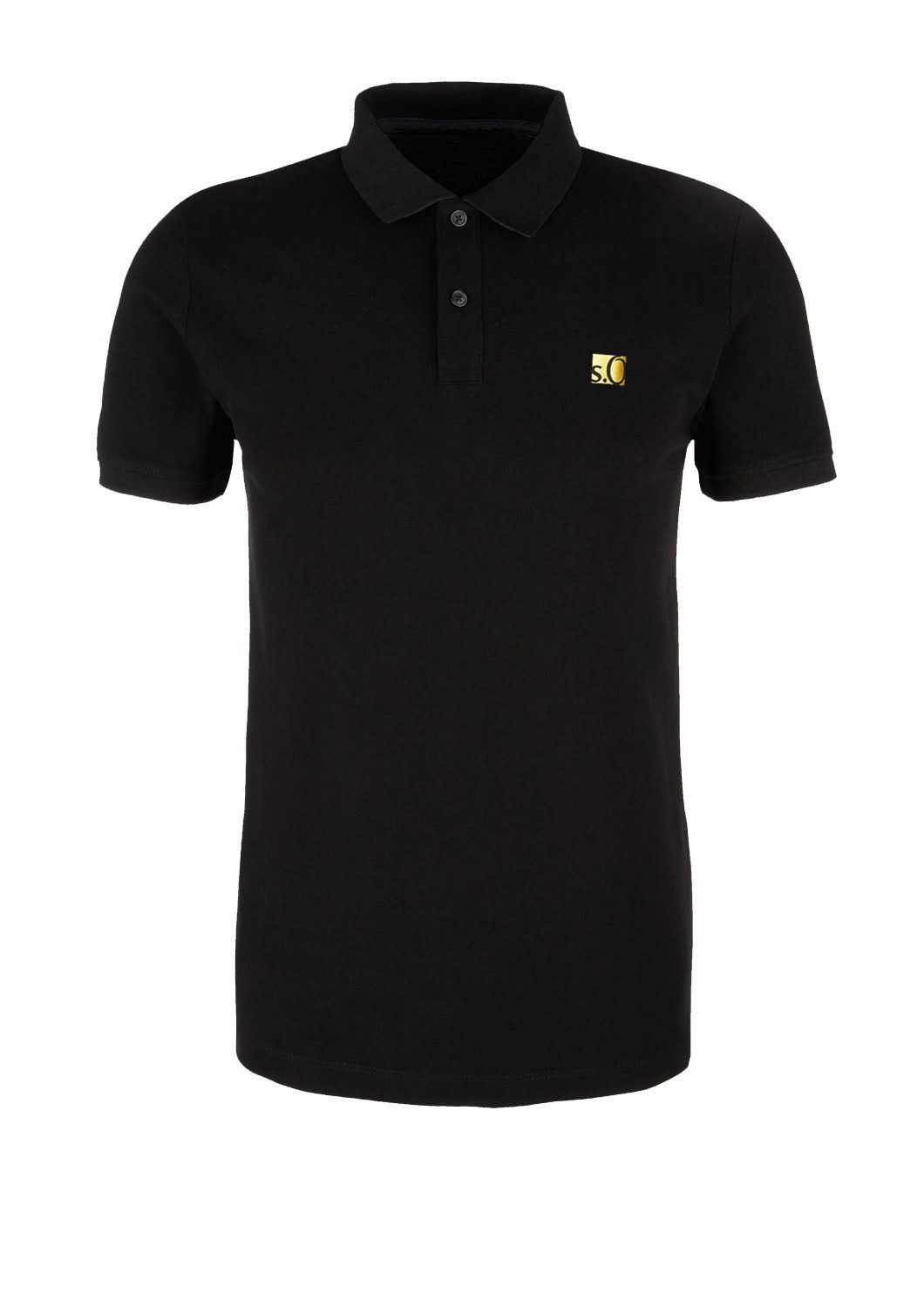 s.Oliver Poloshirt mit Metallic-Logo auf der günstig online kaufen