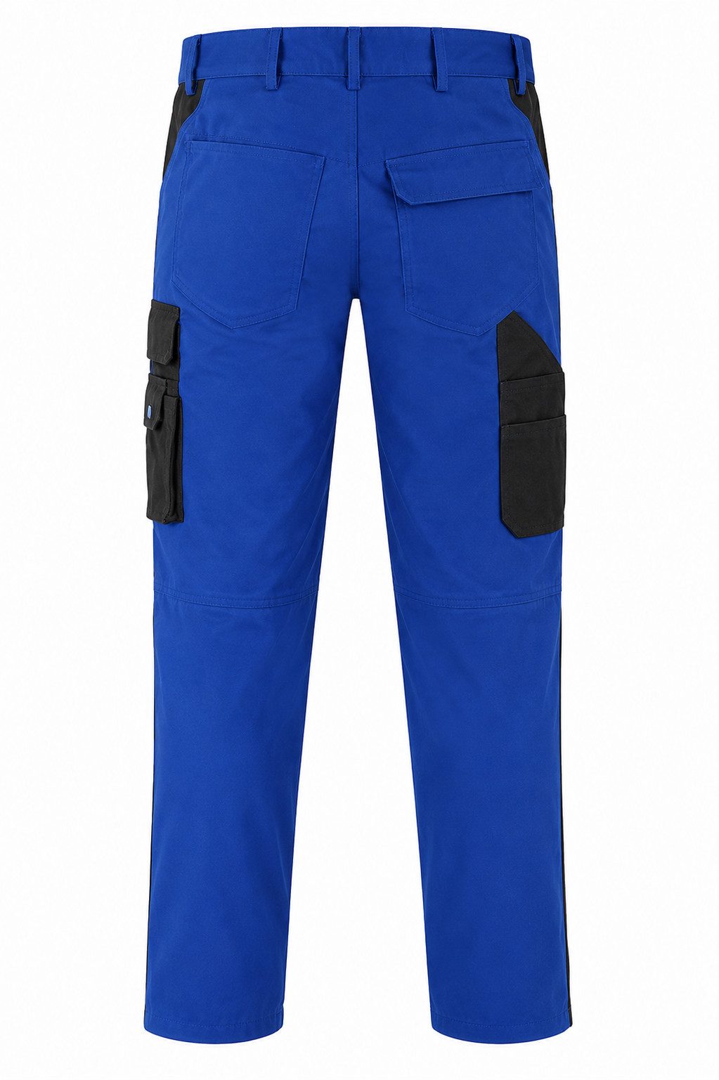 Engelbert Strauss Arbeitshose Strauss Bundhose e.s.active Arbeitshose Flexbelt kornblau/schwarz seitlich dehnbarer Flexbelt-Bund