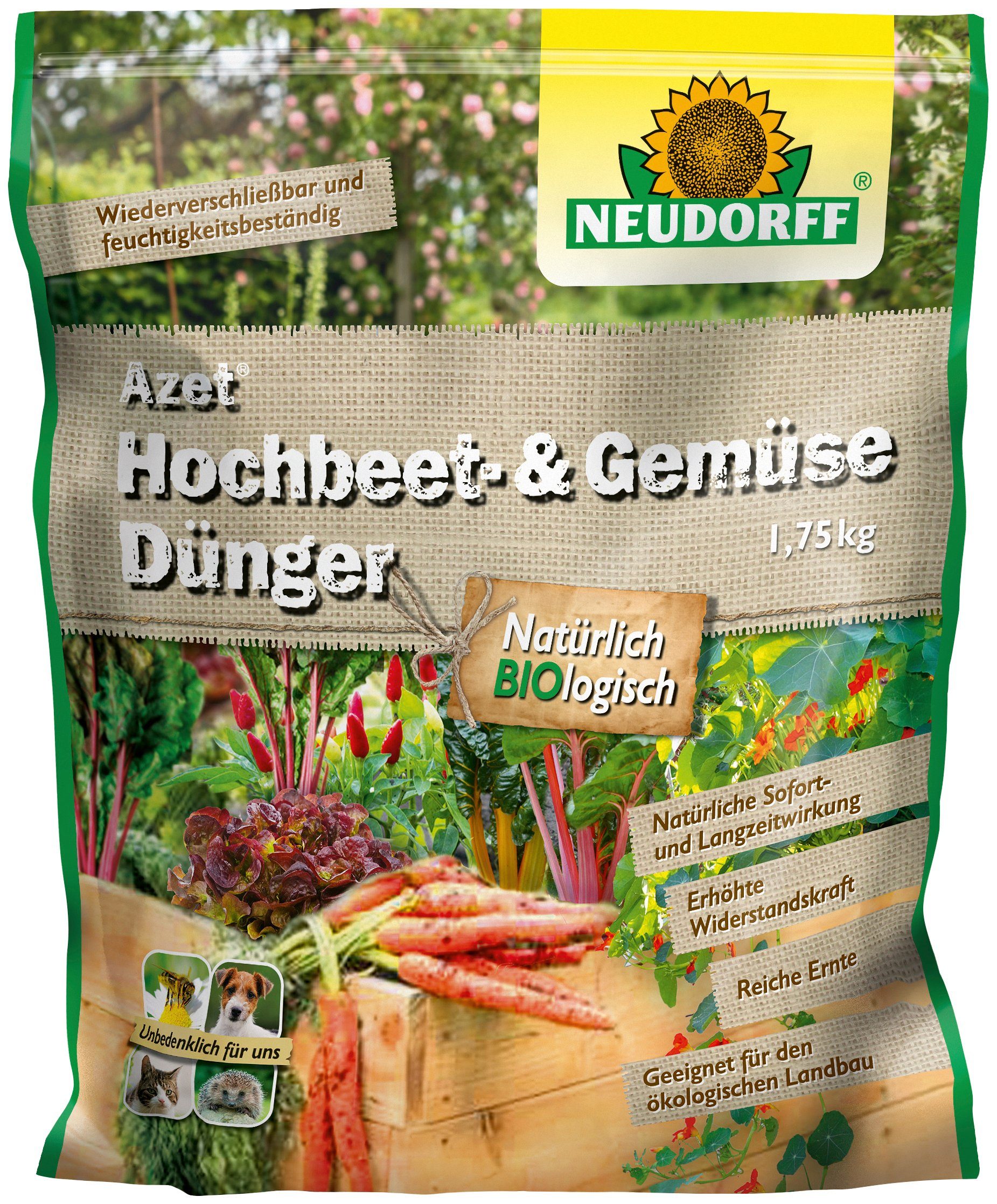 Neudorff Pflanzendünger Hochbeetu.GemüseDünger, Granulat, Packung, 1