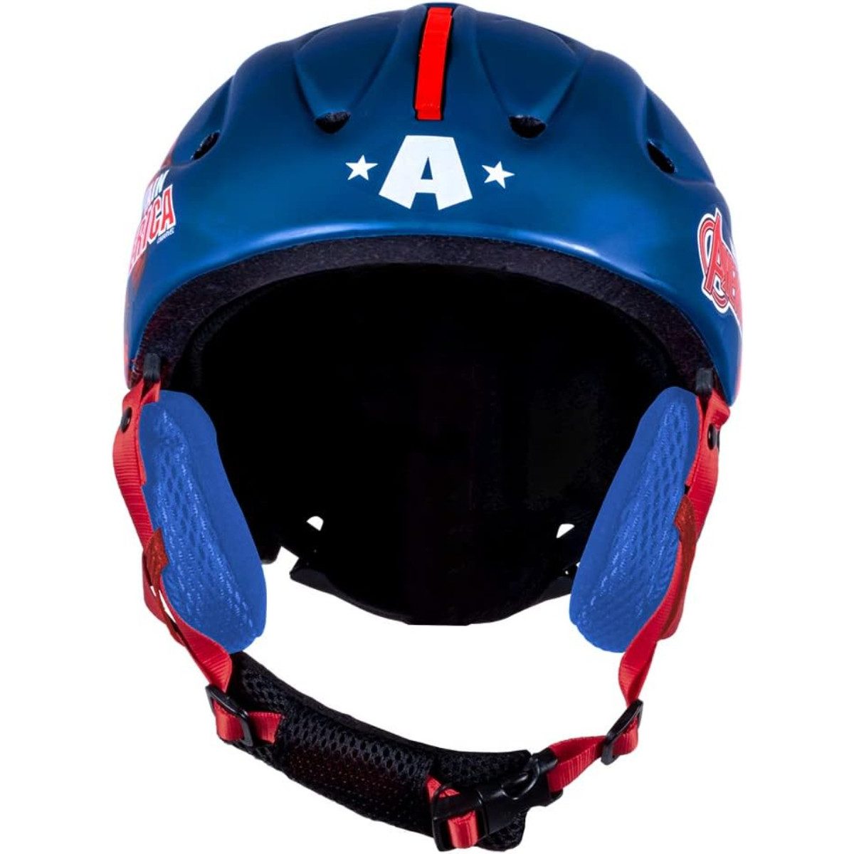 MARVEL Skihelm Captain America Kinder ab 6 Jahren Snowboardhelm Größe M 55–58 cm (1-tlg)