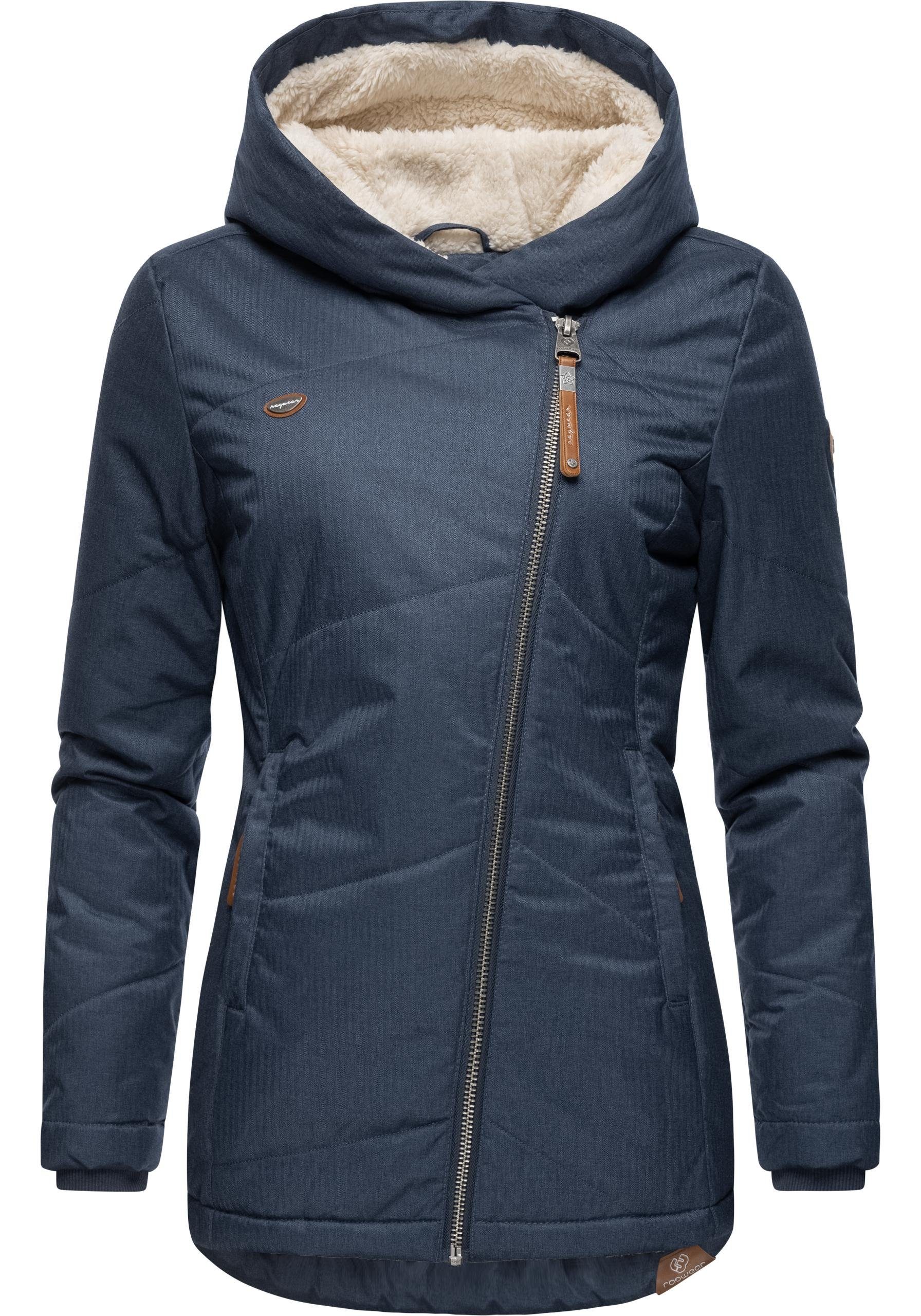 gefütterte Outdoorjacke Gordon Ragwear hellmarine sportliche, m. Kapuze Winterjacke