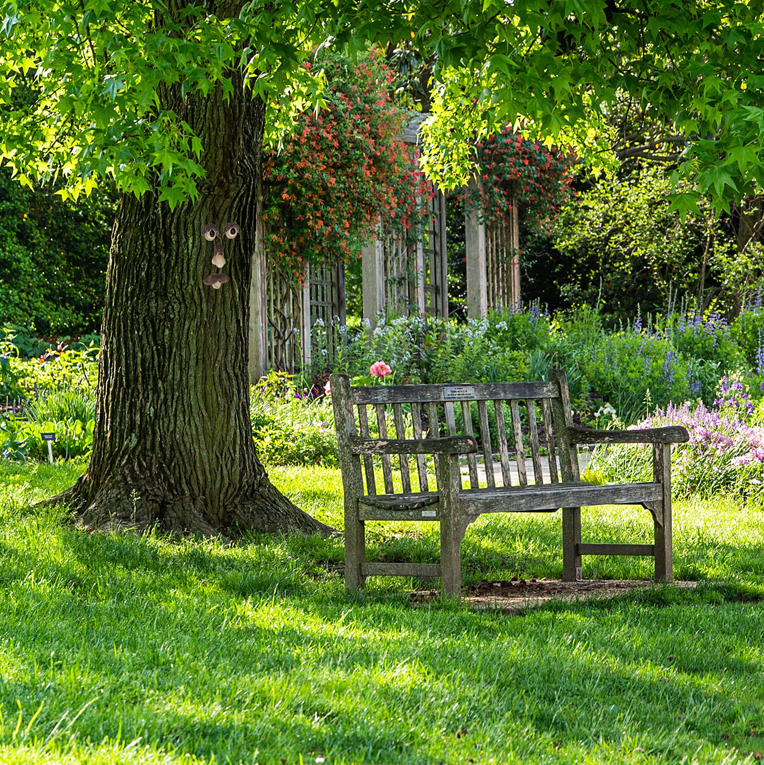 Baumgesicht relaxdays Gartenfigur 4-teilig