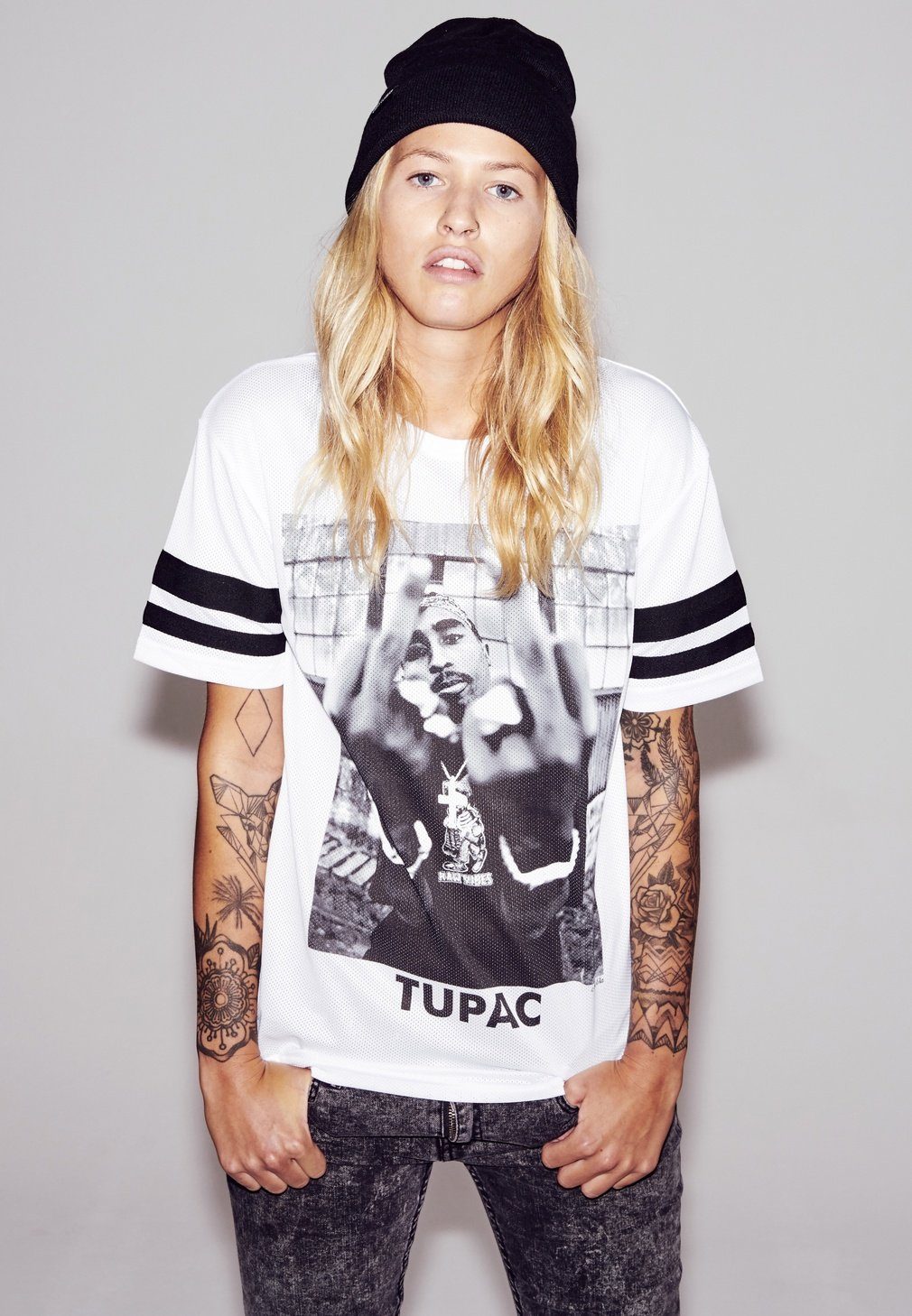 MisterTee T-Shirt MisterTee Damen Ladies 2Pac günstig online kaufen