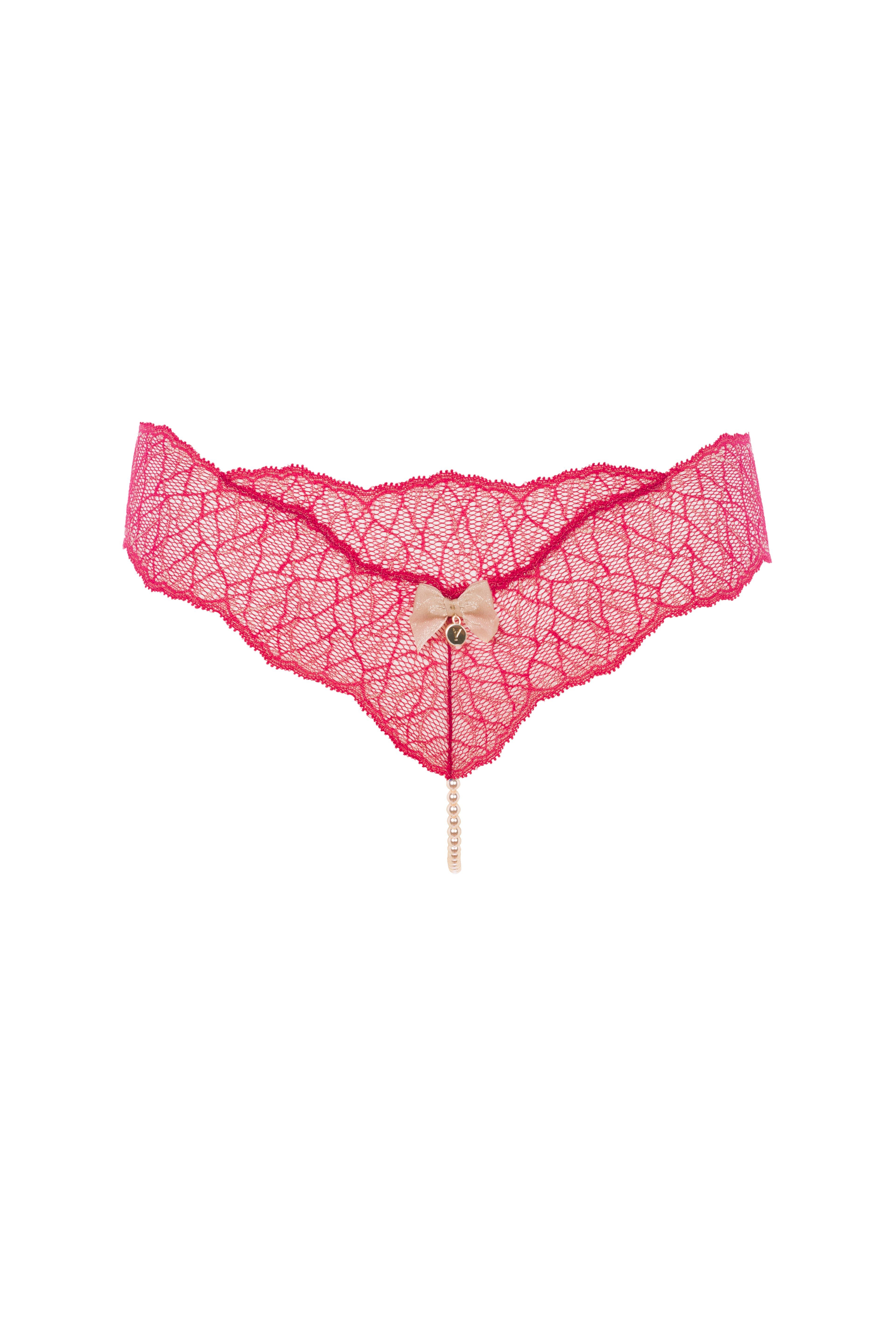 String-Ouvert Bracli Sydney SINGLE Perlenstring rot M