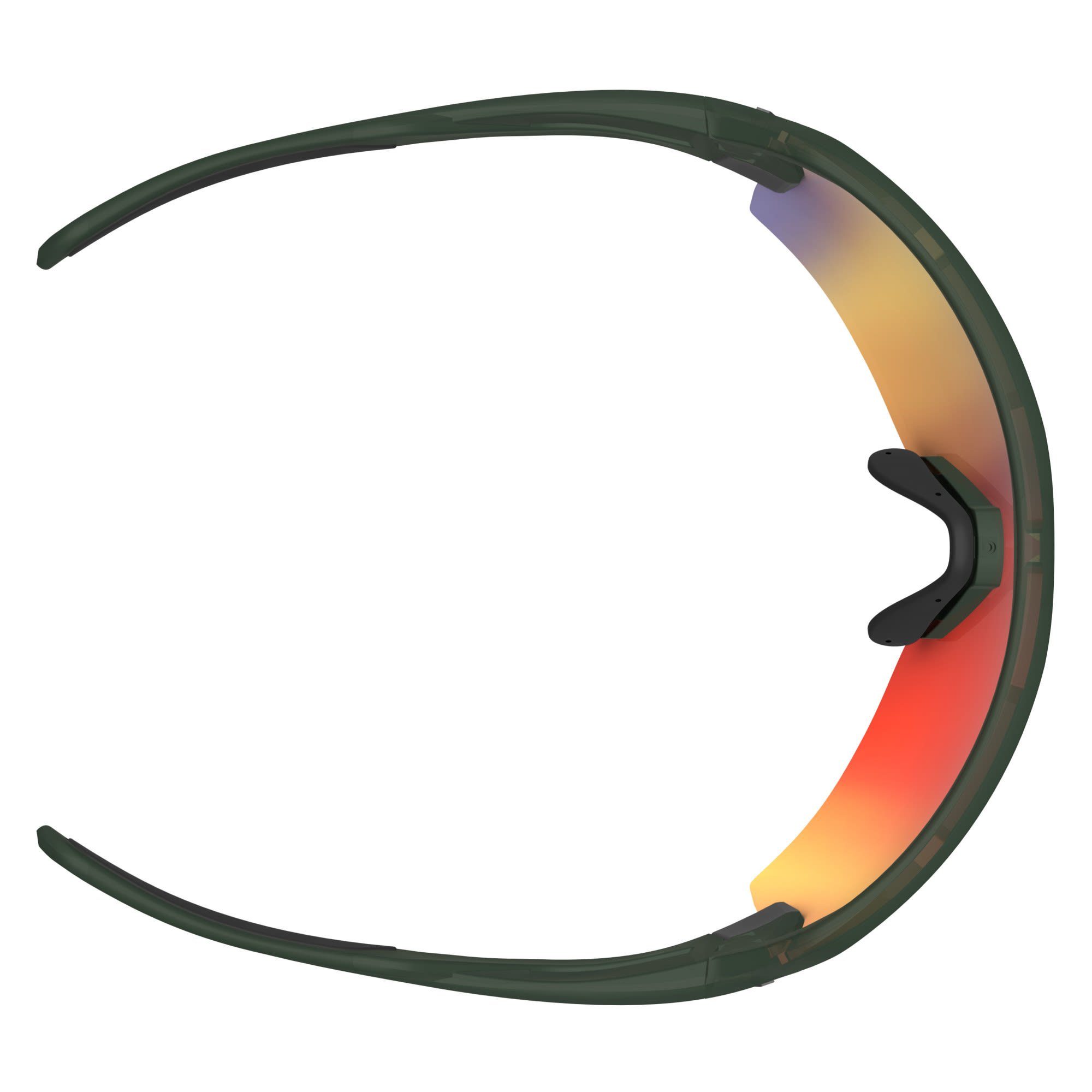 Scott Fahrradbrille Scott Khaki - Enhancer Sunglasses - Green Red Accessoires Clear Spur Chrome