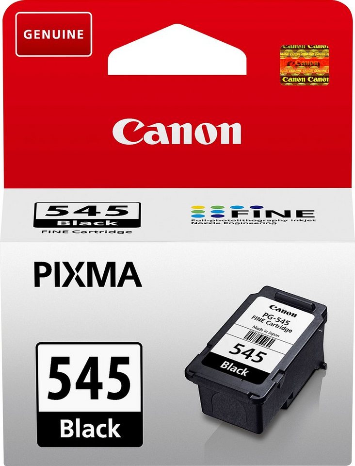 Canon PG-545 Tintenpatrone (original Druckerpatrone 545 schwarz), Maximale  Kompatibilität, Zuverlässigkeit