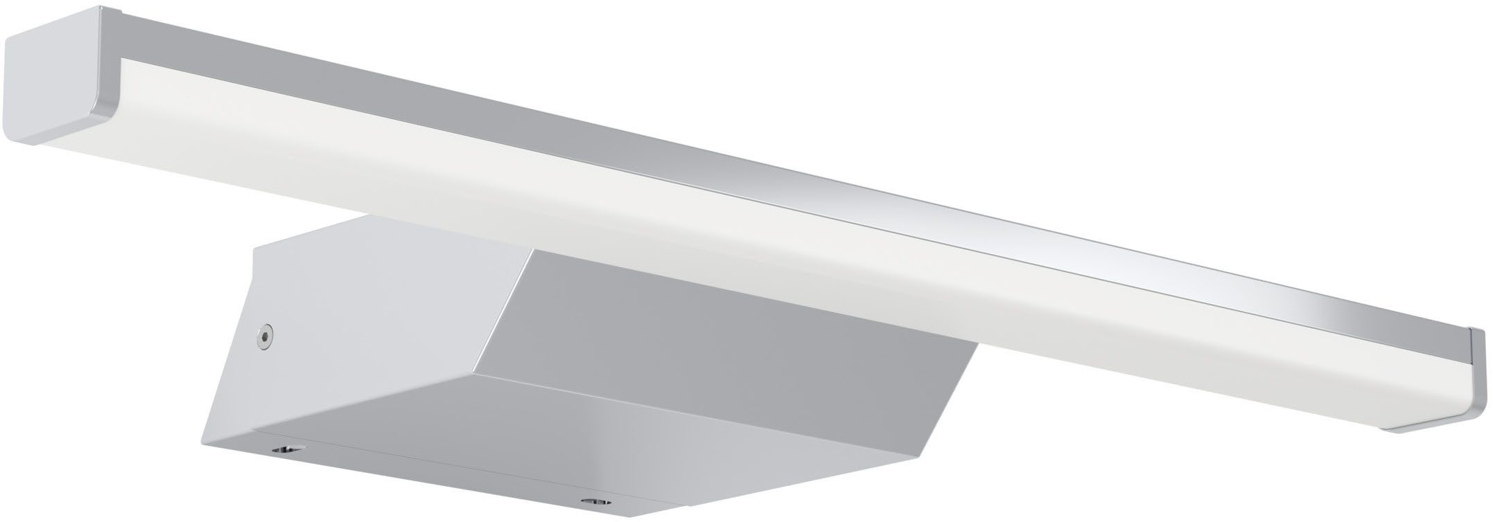 EGLO Spiegelleuchte REGELLO-Z Spiegellampe - Kunststoff, Alu - LED - 12W - IP44, Bluetooth, CCT - über Fernbedienung, Dimmfunktion, Farbwechsel, Memoryfunktion, Nachtlichtfunktion, RGB, Weckerfunktion, dimmbar über Fernbedienung, mehrere Helligkeitsstufen, LED fest integriert, Neutralweiß, Kaltweiß, Warmweiß, RGB, Wandlampe, Badezimmerlampe, Bad, L60 x H4 x AL13 cm
