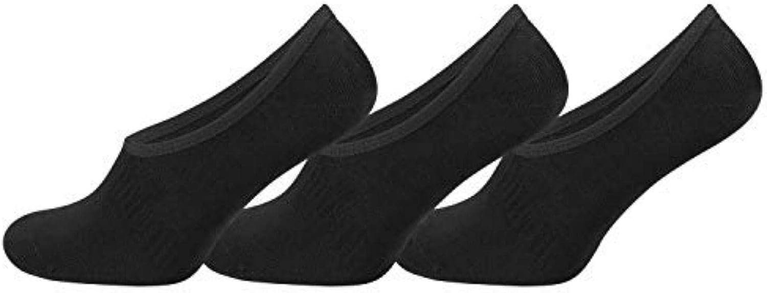 ANTI-LOCH-GARANTIE 6 Unisex Sneakersocken Schwarz mit Footies, TippTexx Paar Füßlinge Bambus 24