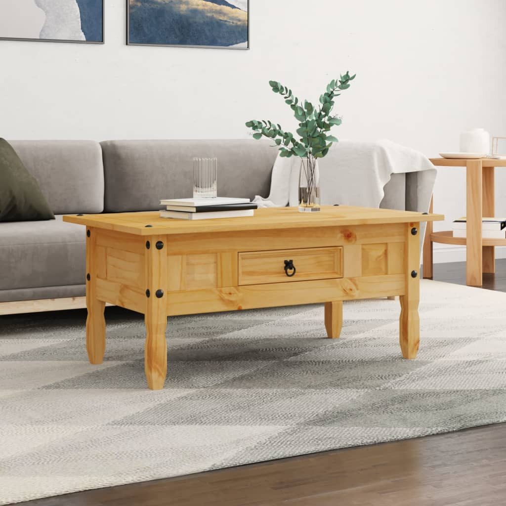 vidaXL Couchtisch Couchtisch Mexiko-Stil Kiefernholz 100x55x44 cm (1-St)