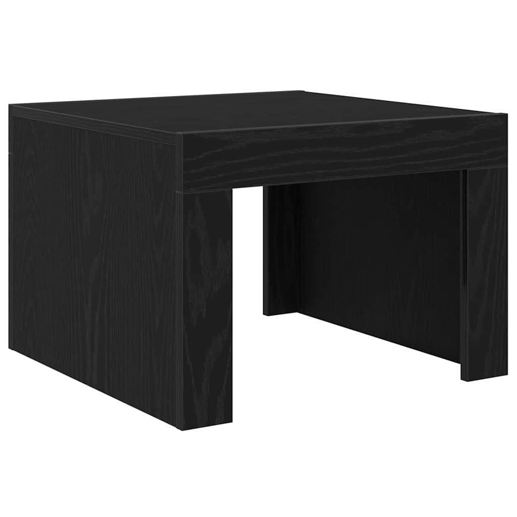 vidaXL Couchtisch Couchtisch Schwarz Eichen-Optik 50 x 50 x 35 cm Holzwerkstoff (1-St)