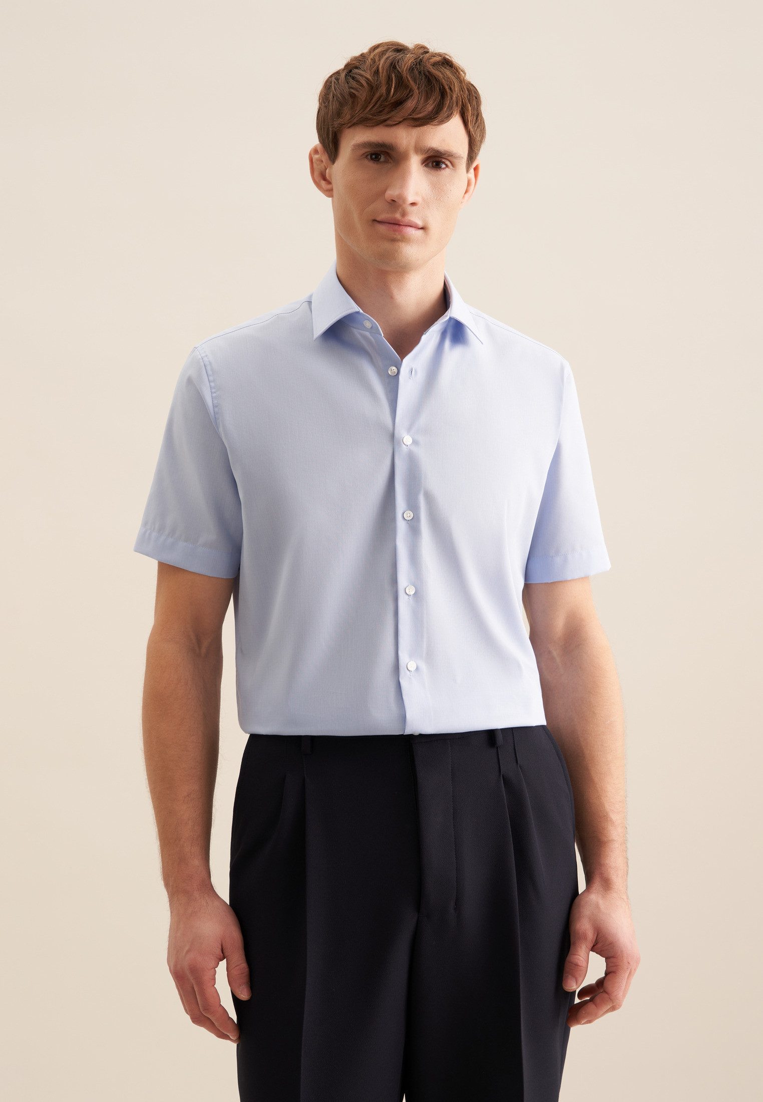 seidensticker Businesshemd Shaped Shaped 1/2 Kentkragen Uni günstig online kaufen