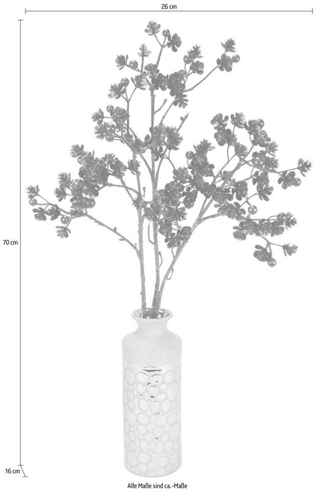 cm, Höhe Blütenzweig, I.GE.A., in 70 Blütenzweig Kunstzweig Vase