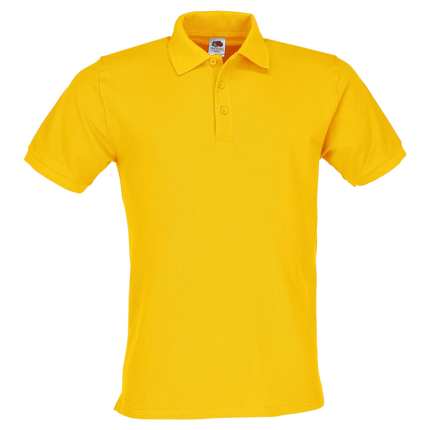 Fruit of the Loom Poloshirt Premium Polo sonnenblumengelb + GRATIS MyShirt Stoffbeutel